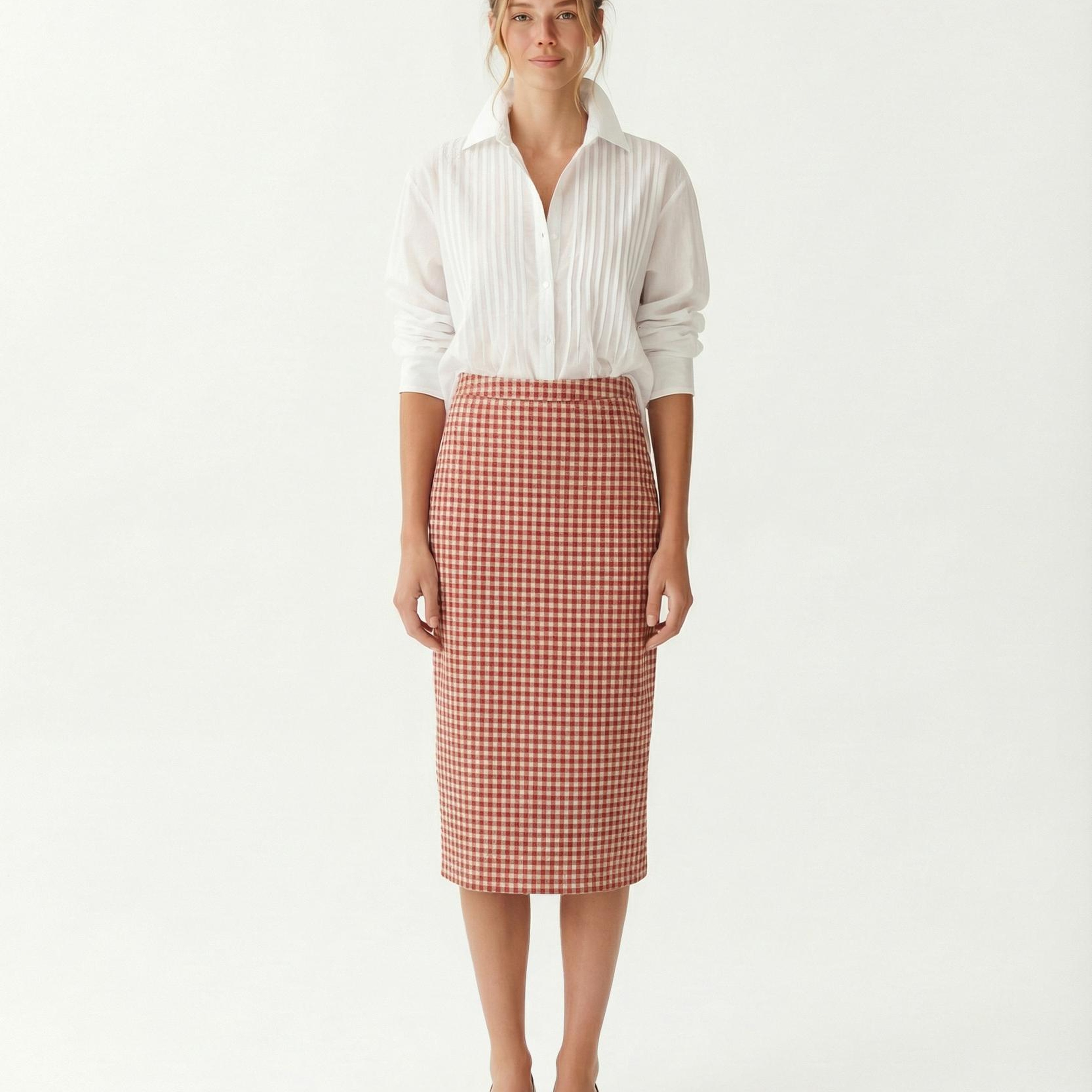 YARGICI Kalem Yüksek Bel Etek