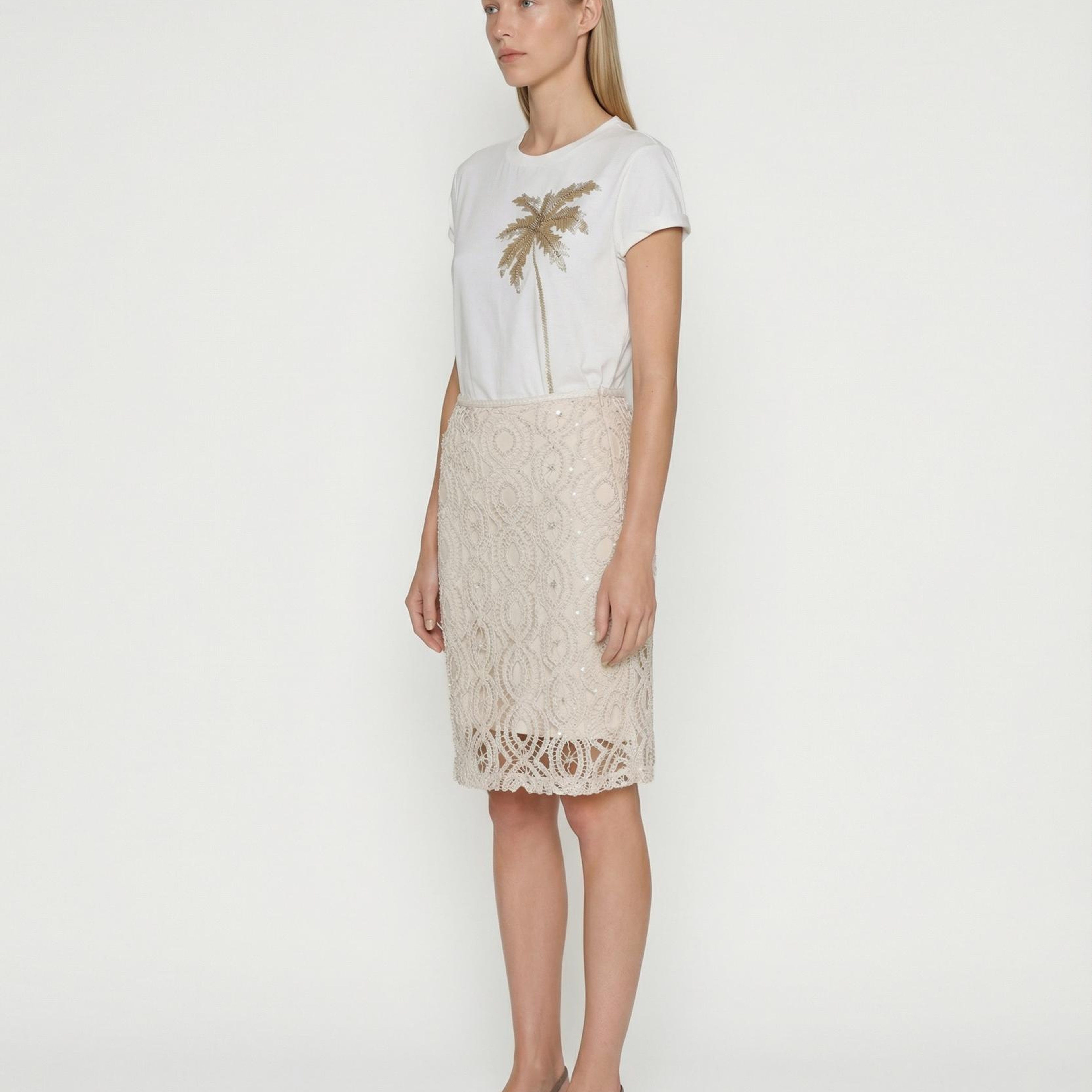 YARGICI Kalem Düşük Bel Etek