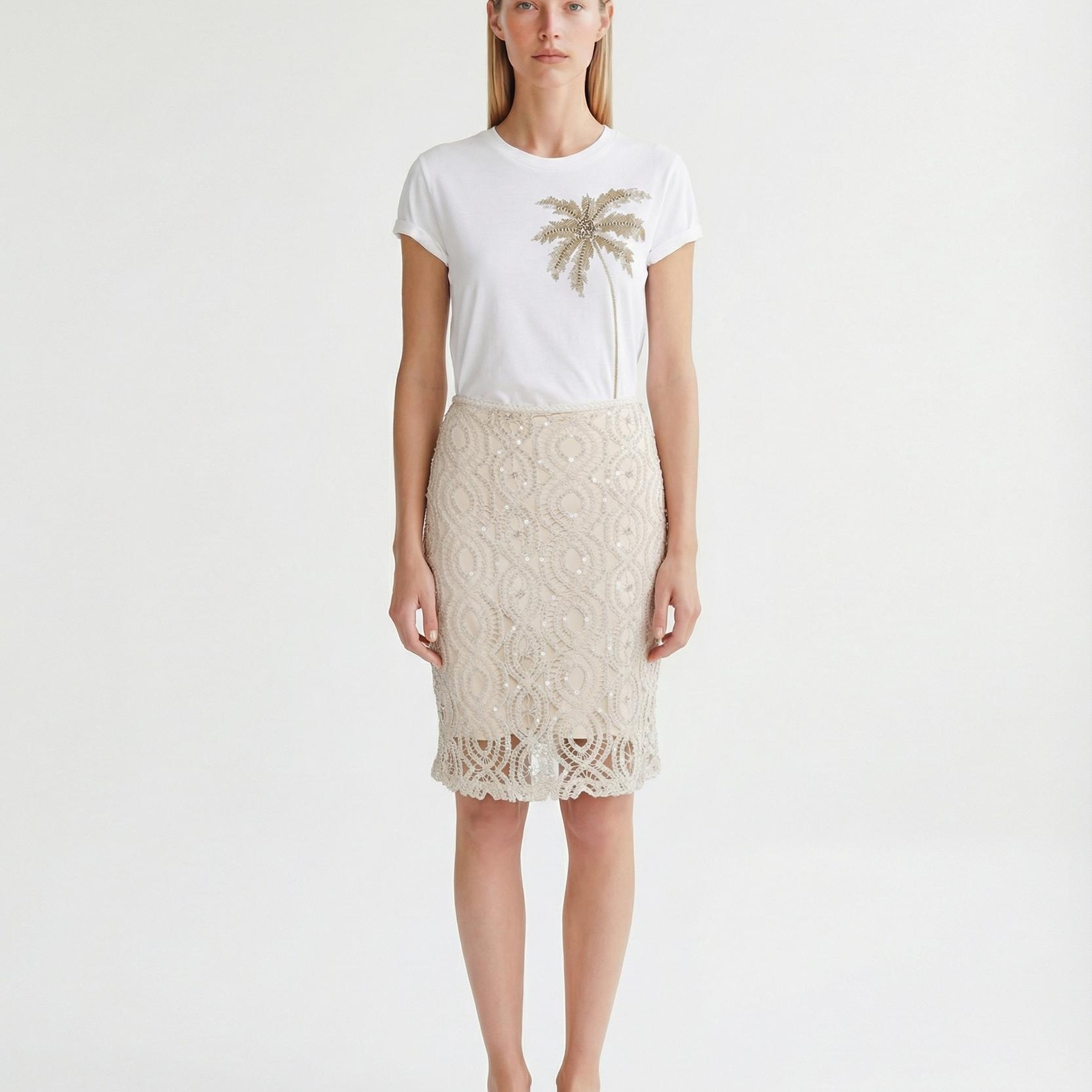 YARGICI Kalem Düşük Bel Etek