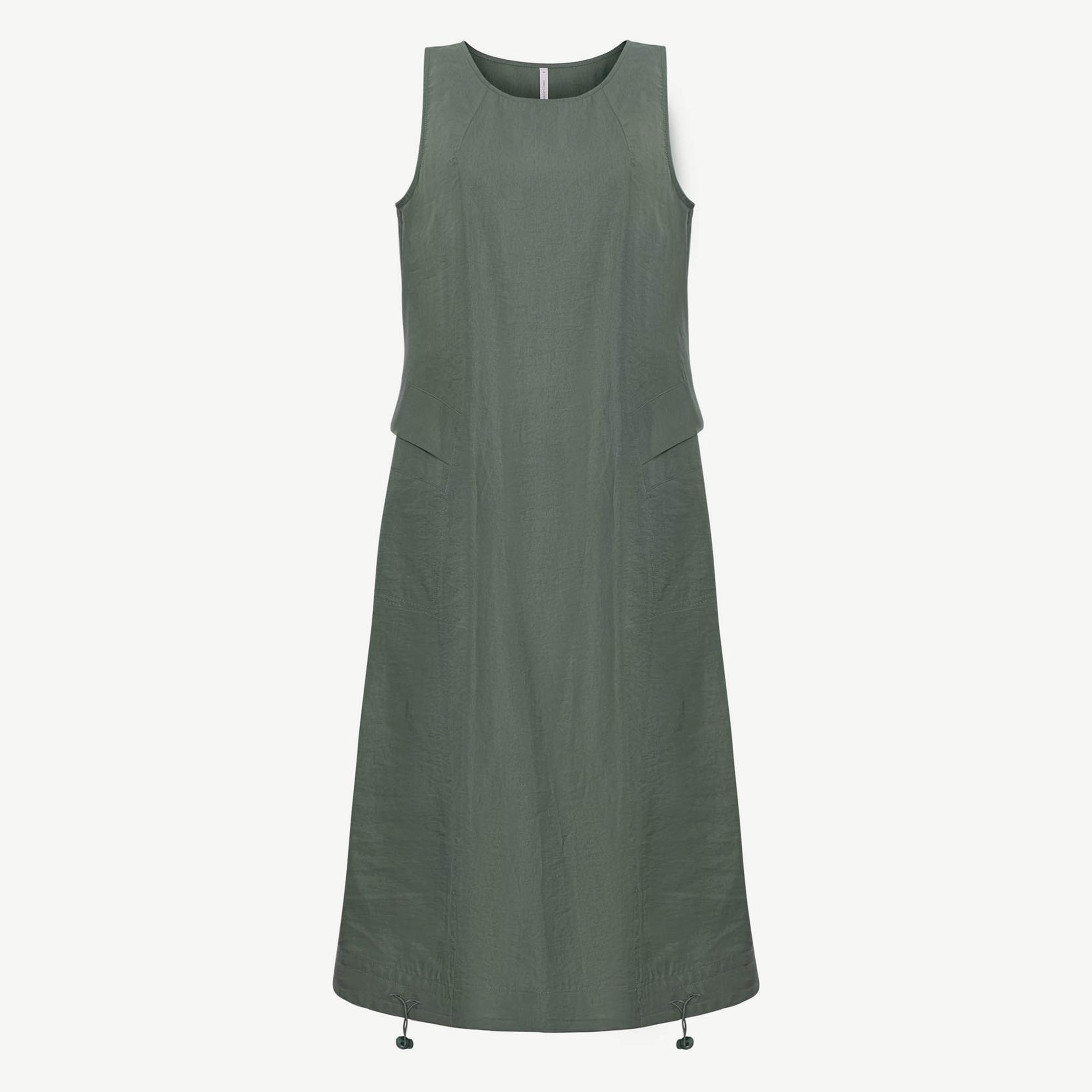 YARGICI Bol Bisiklet Yaka Kolsuz Elbise