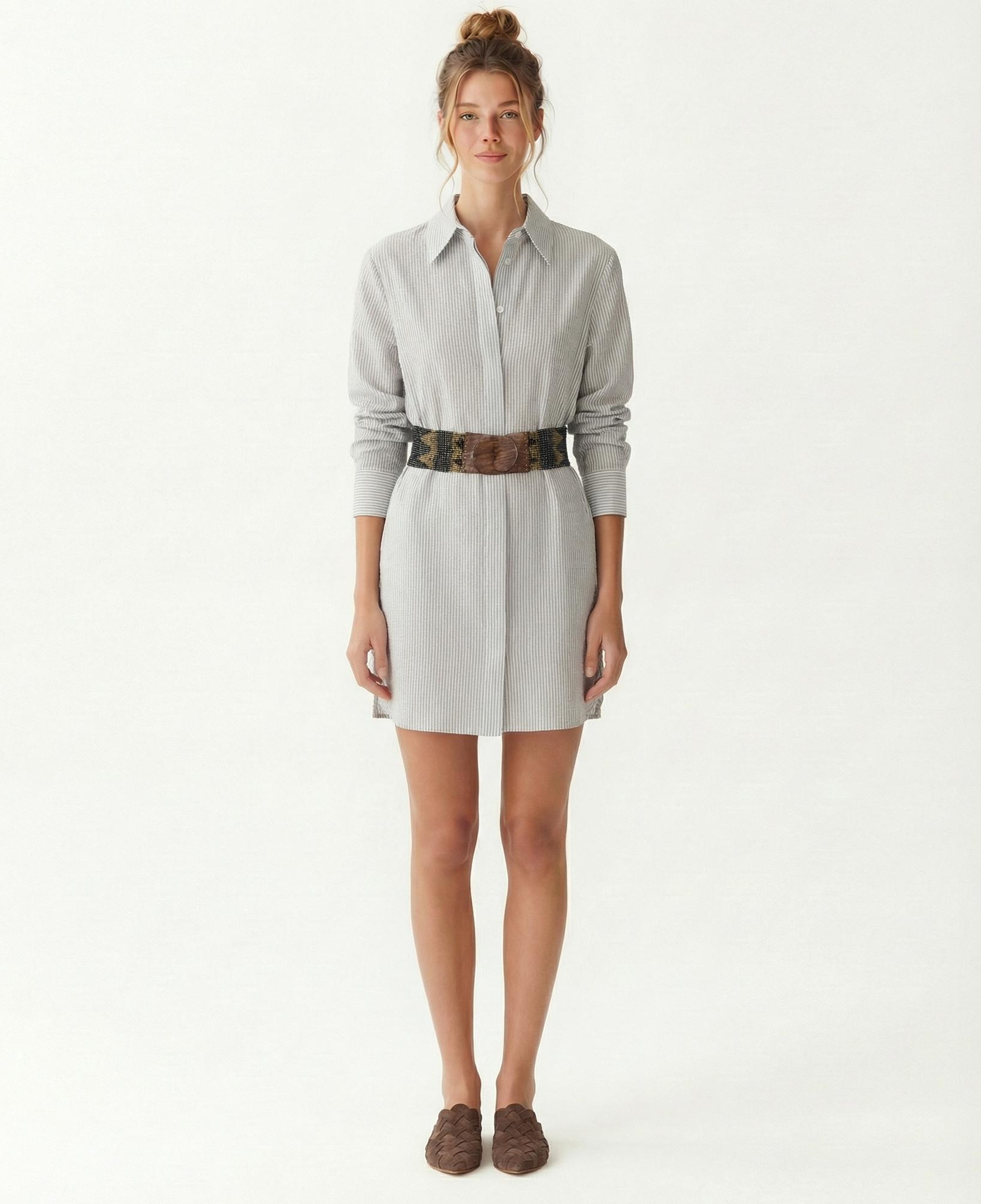 YARGICI Geniş Gömlek Yaka Uzun Kol Gömlek