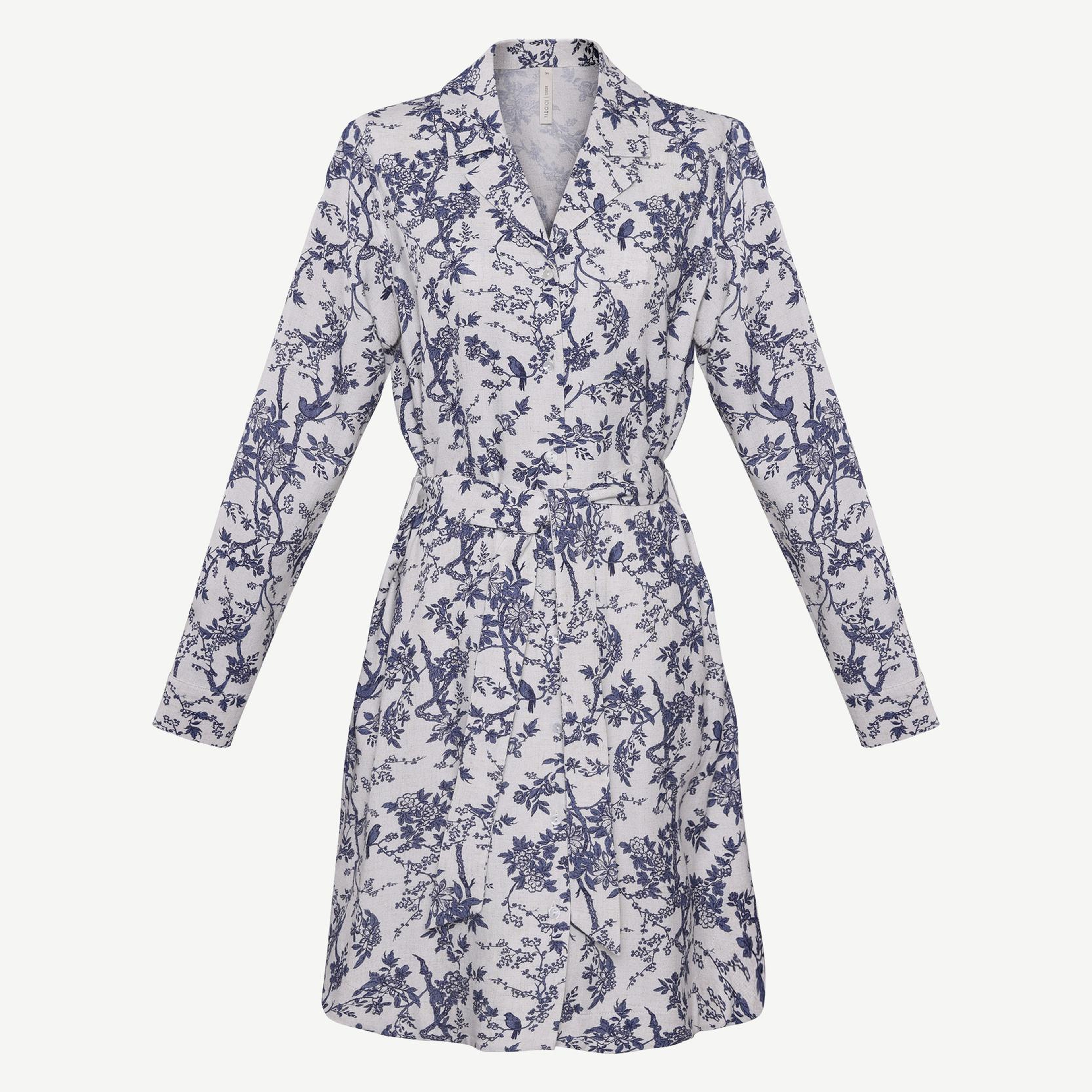 YARGICI Düz Ceket Yaka Uzun Kol Elbise