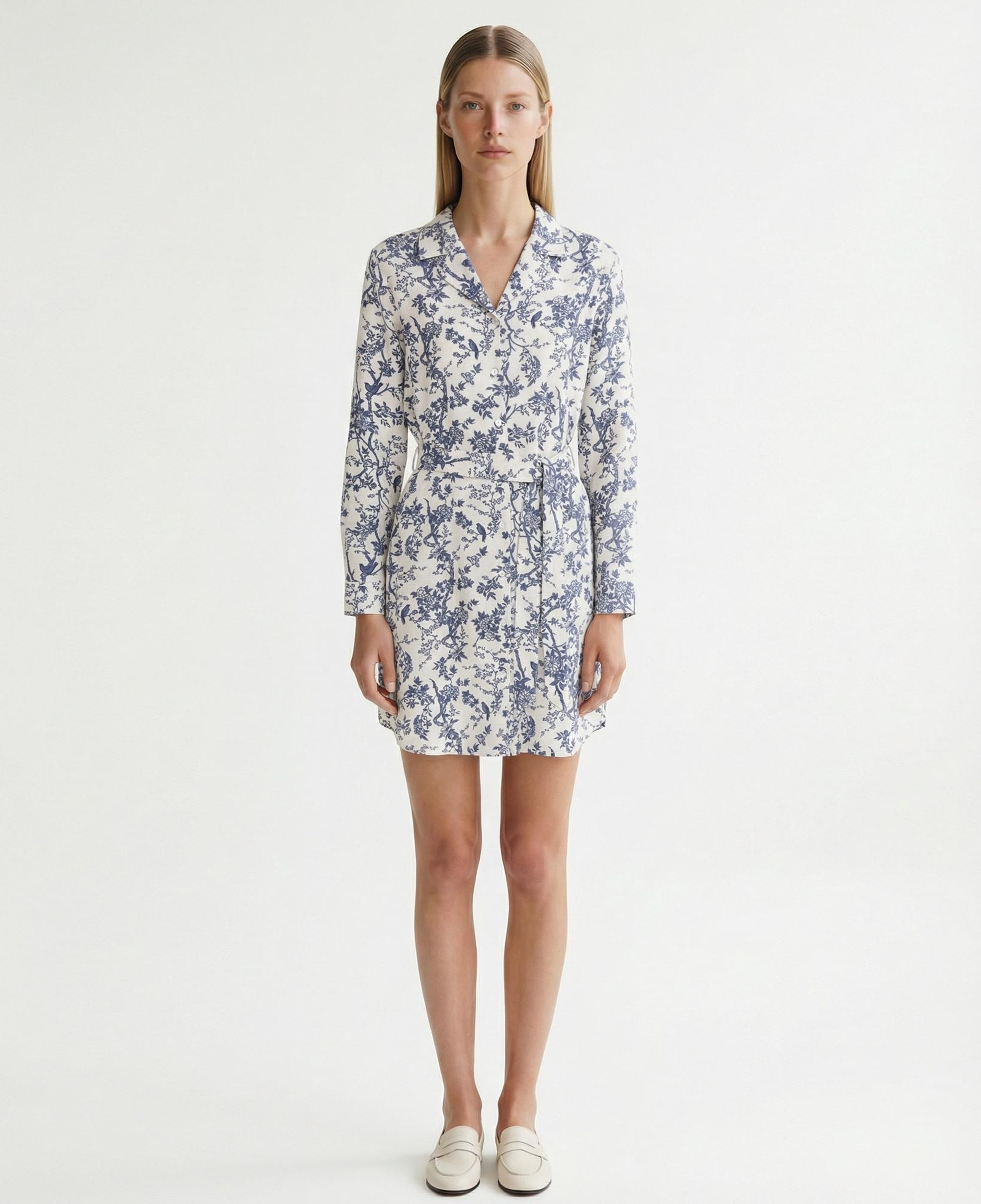 YARGICI Düz Ceket Yaka Uzun Kol Elbise