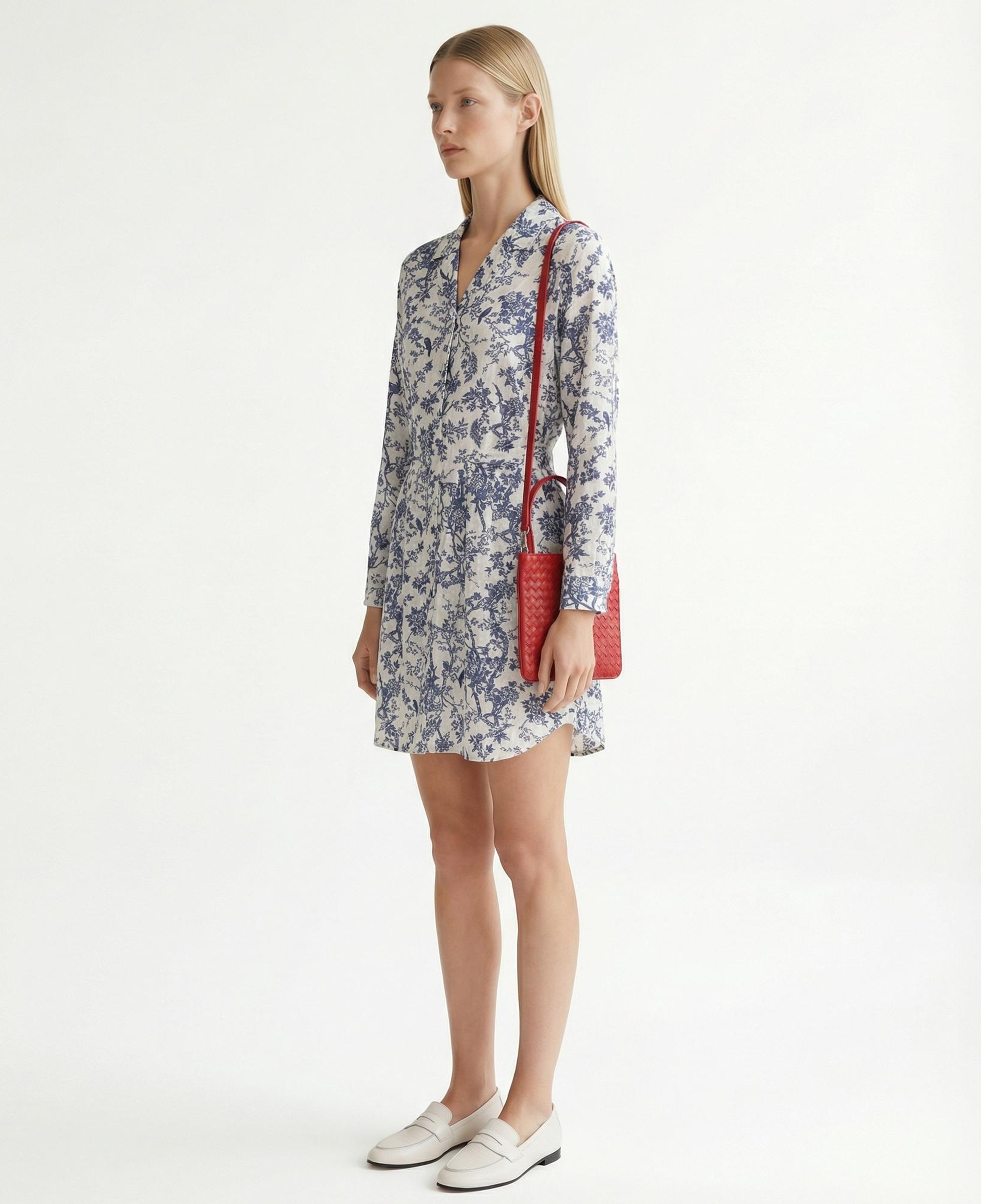 YARGICI Düz Ceket Yaka Uzun Kol Elbise