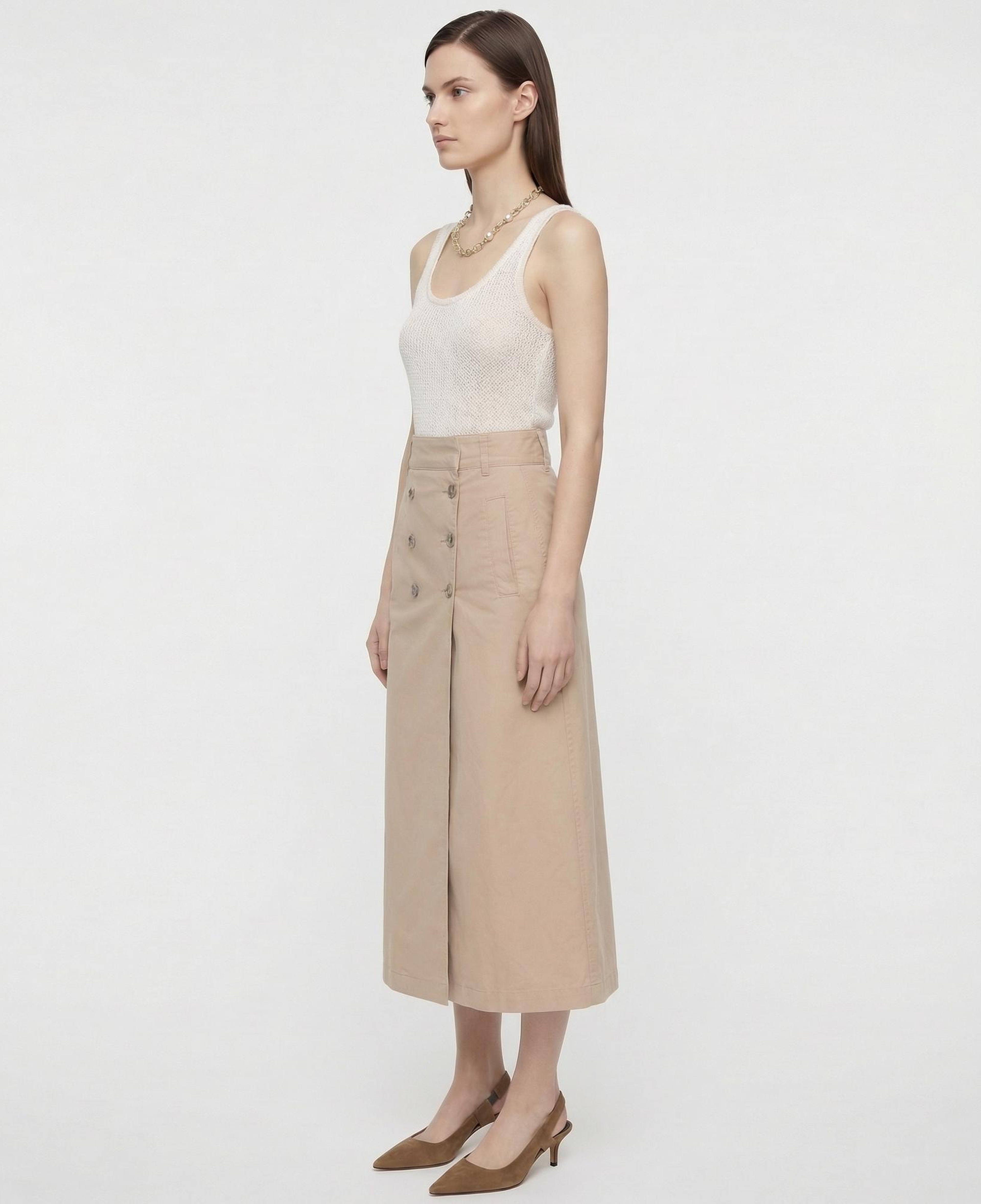 YARGICI Düz Yüksek Bel Etek