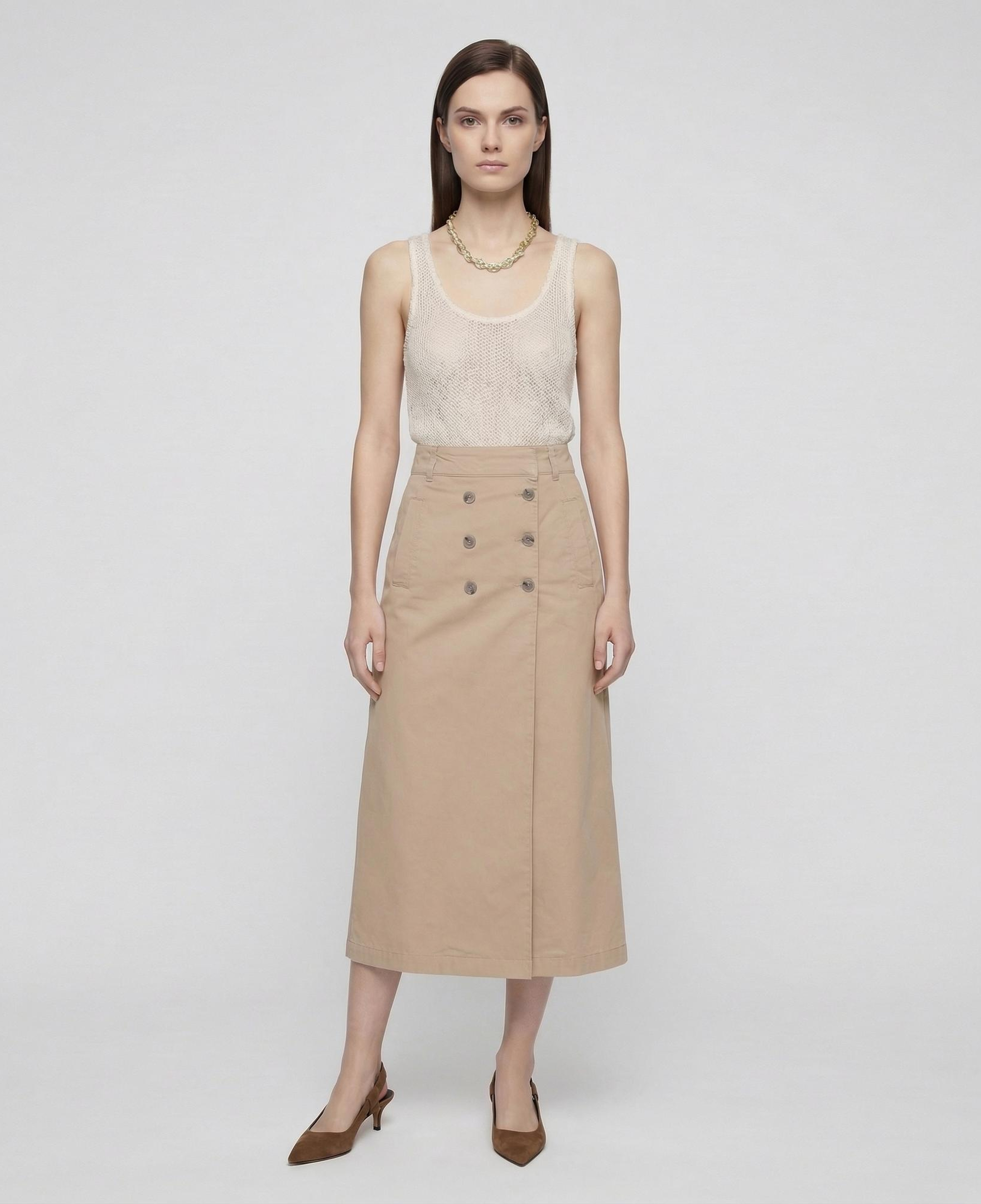 YARGICI Düz Yüksek Bel Etek