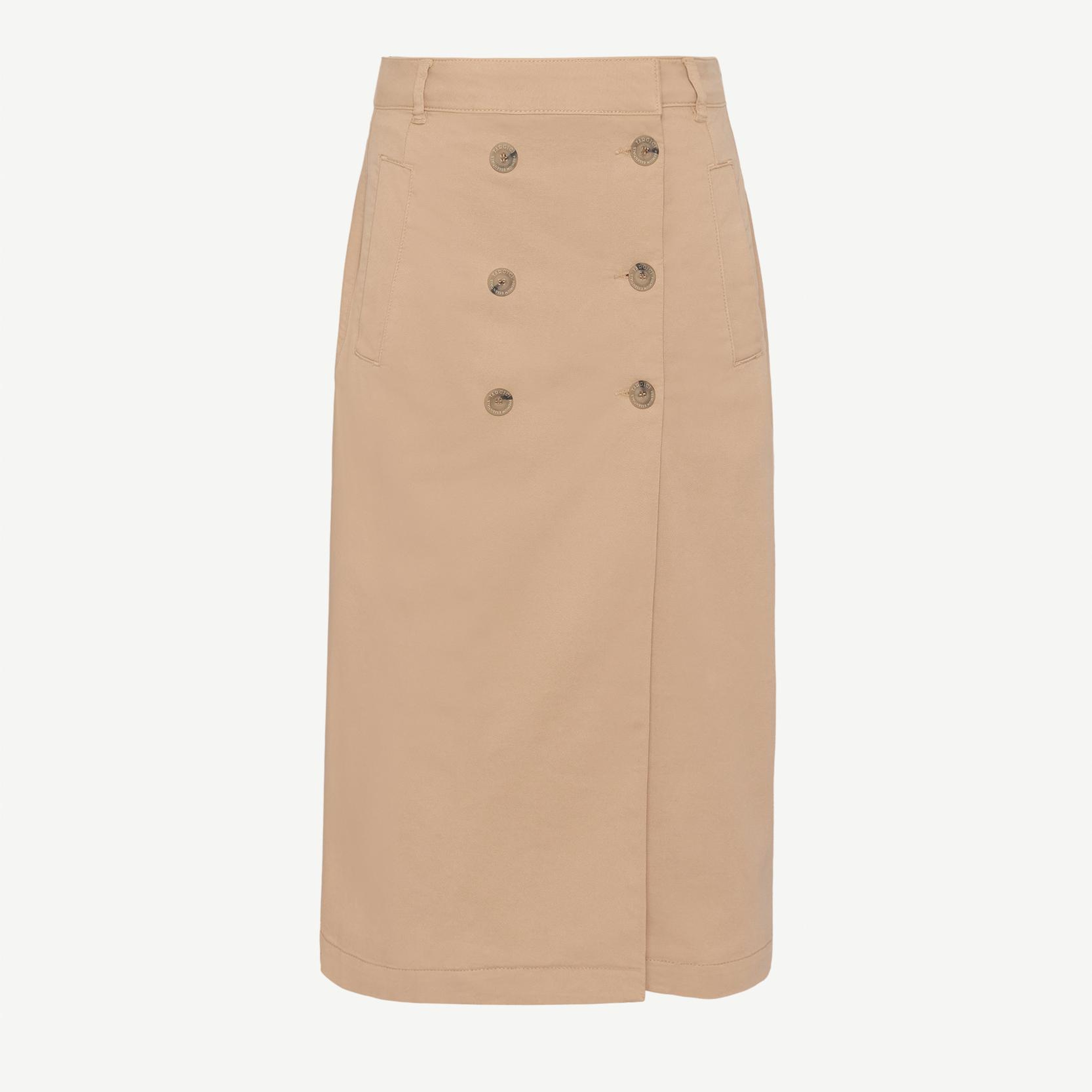 YARGICI Düz Yüksek Bel Etek