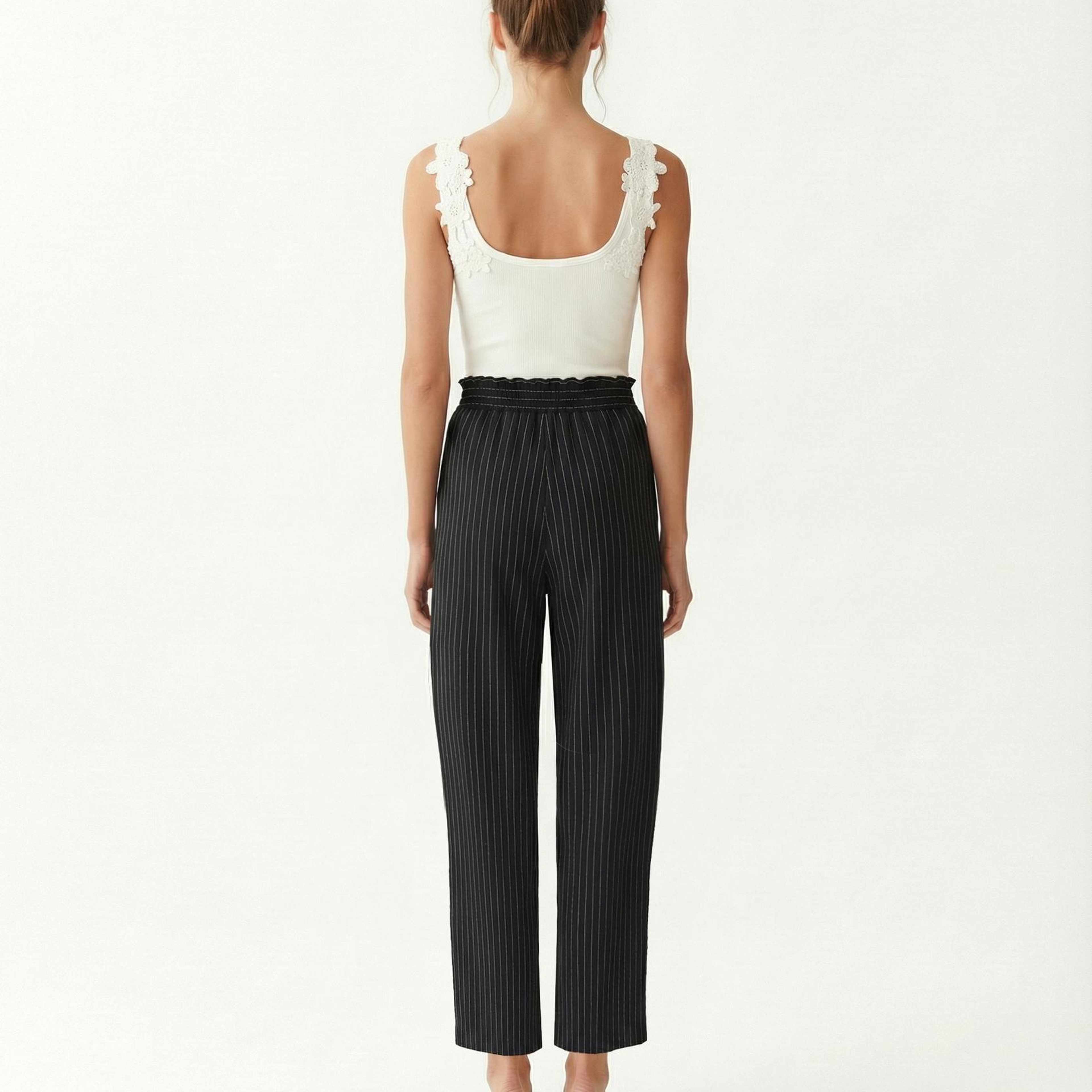 YARGICI Düz Yüksek Bel Pantolon