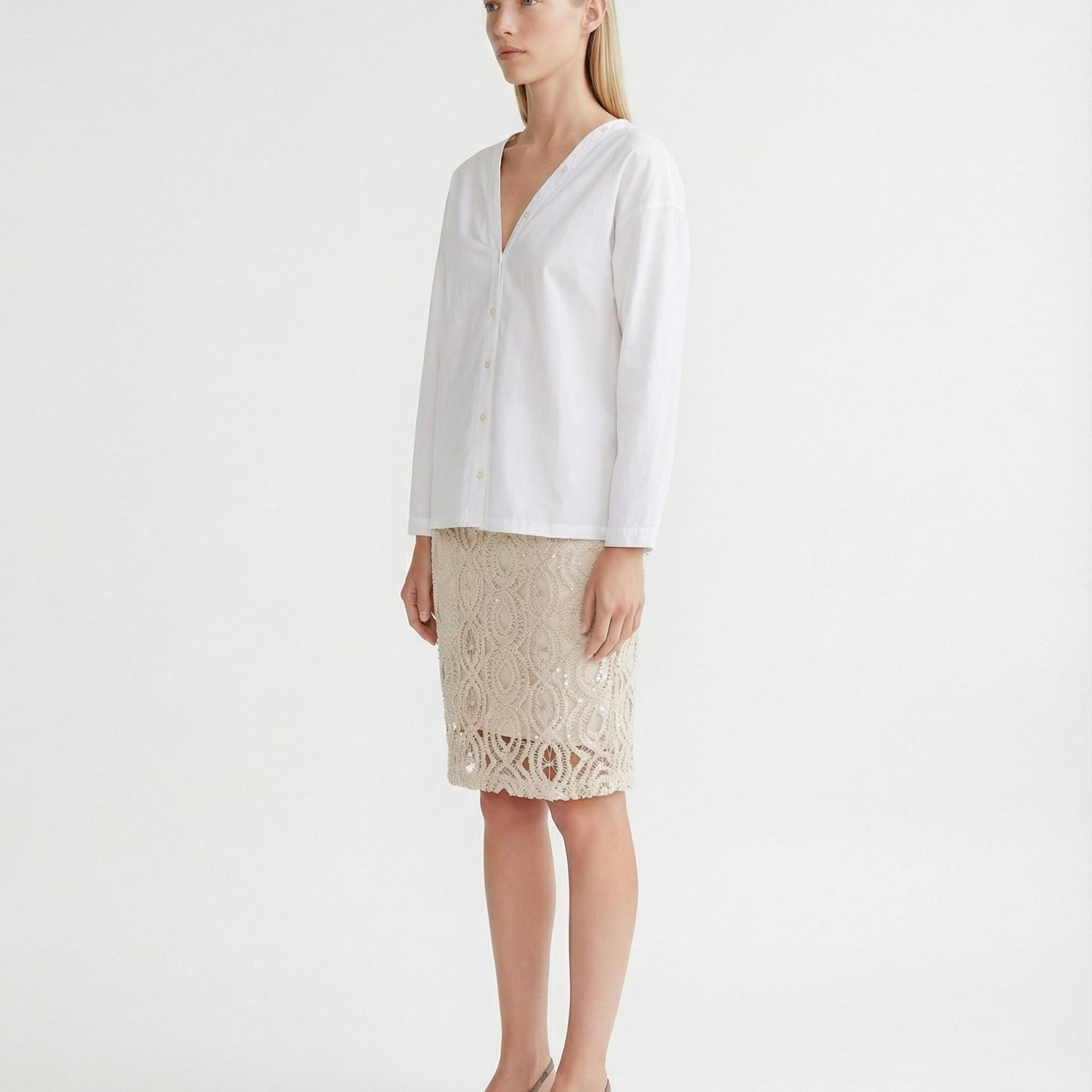 YARGICI Regular V Yaka Uzun Kol Gömlek