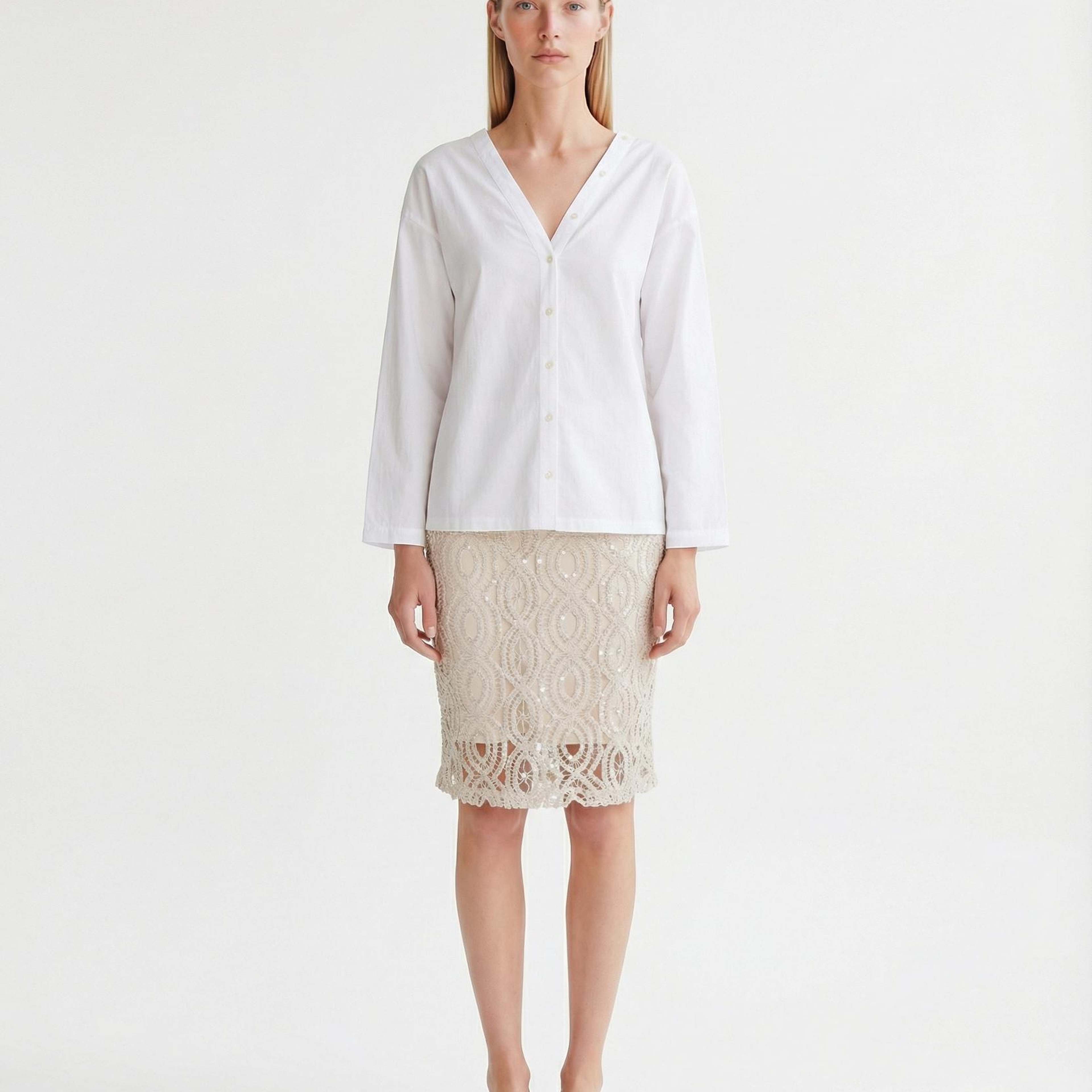 YARGICI Regular V Yaka Uzun Kol Gömlek