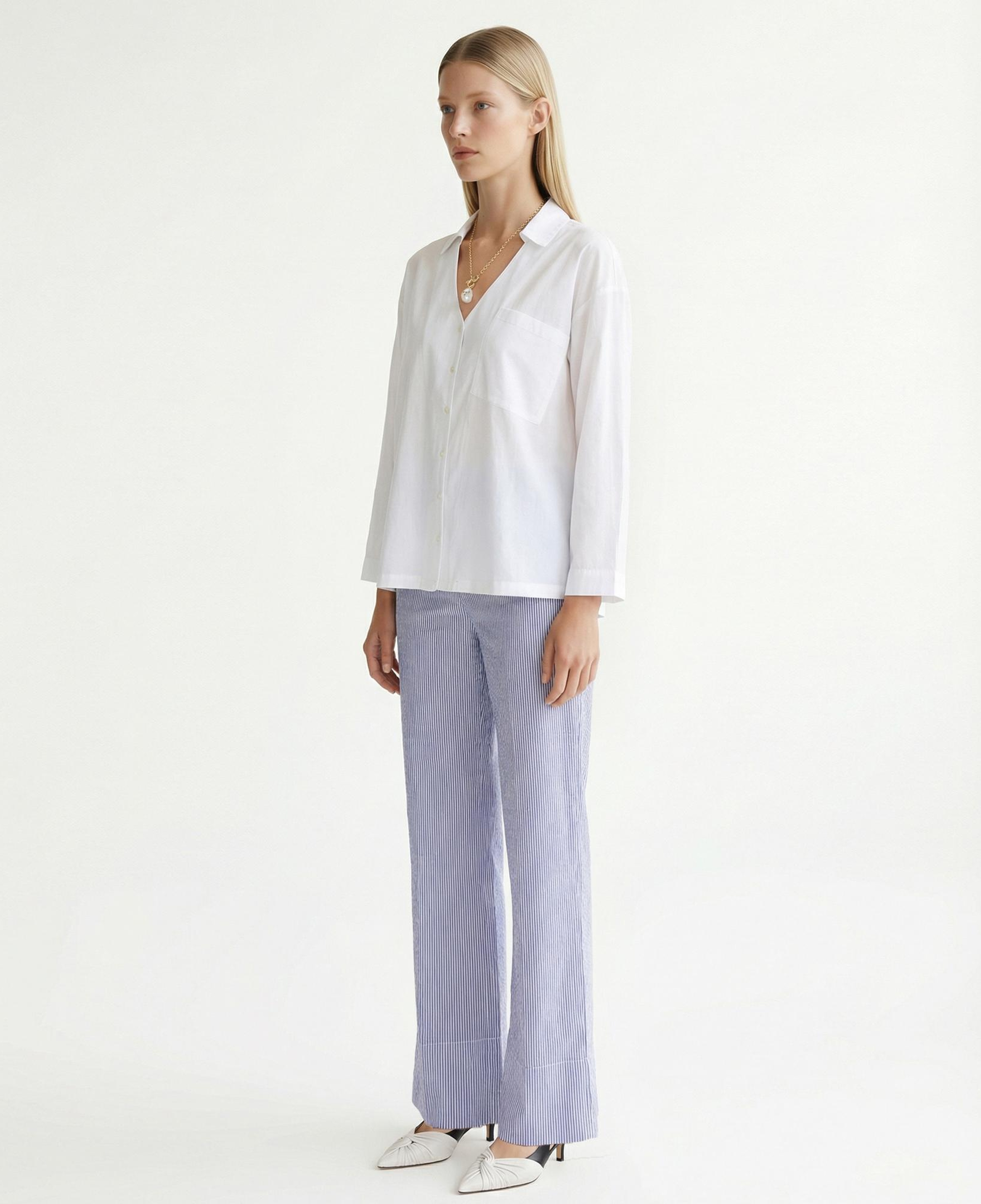 YARGICI Regular V Yaka Uzun Kol Gömlek