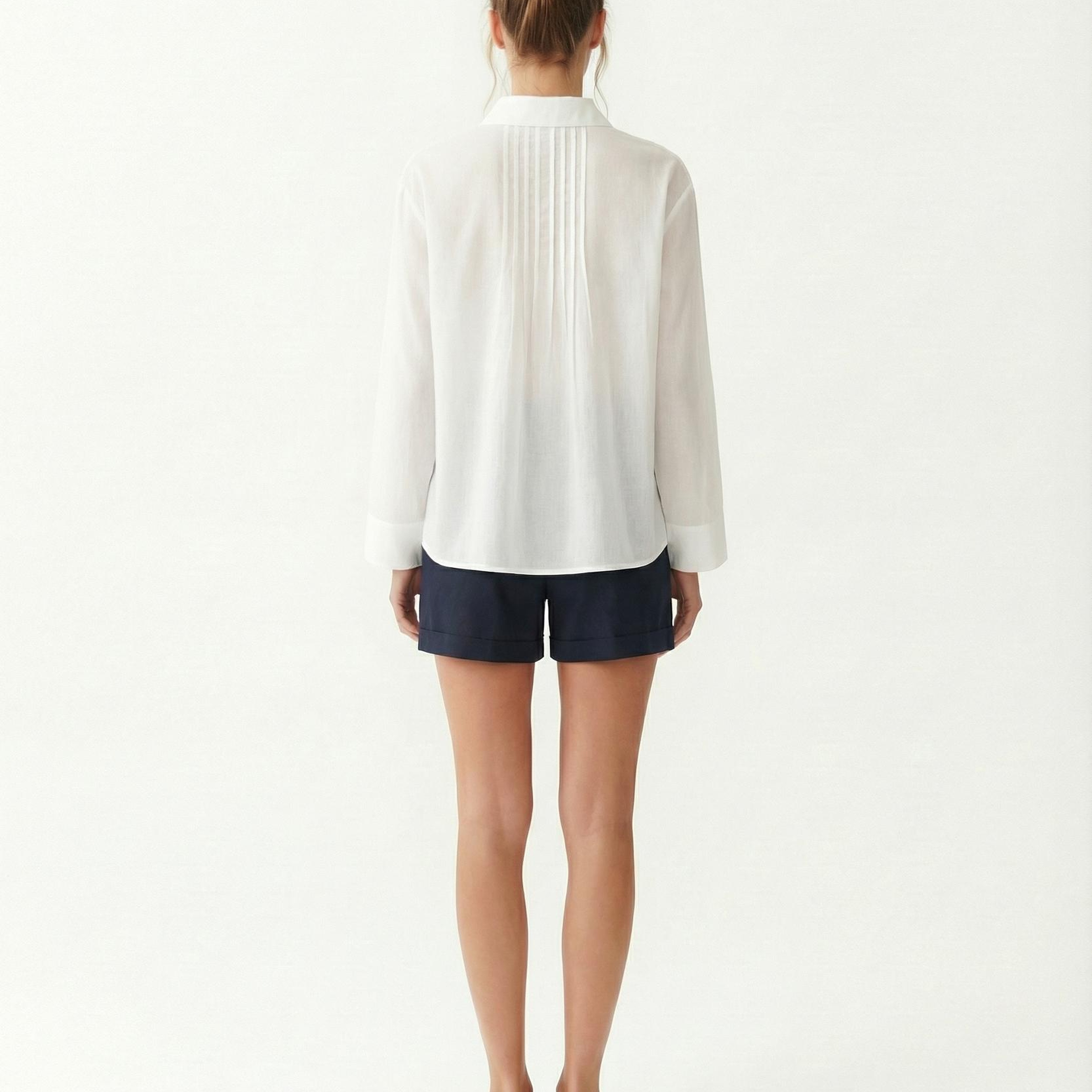 YARGICI Geniş Gömlek Yaka Uzun Kol Gömlek