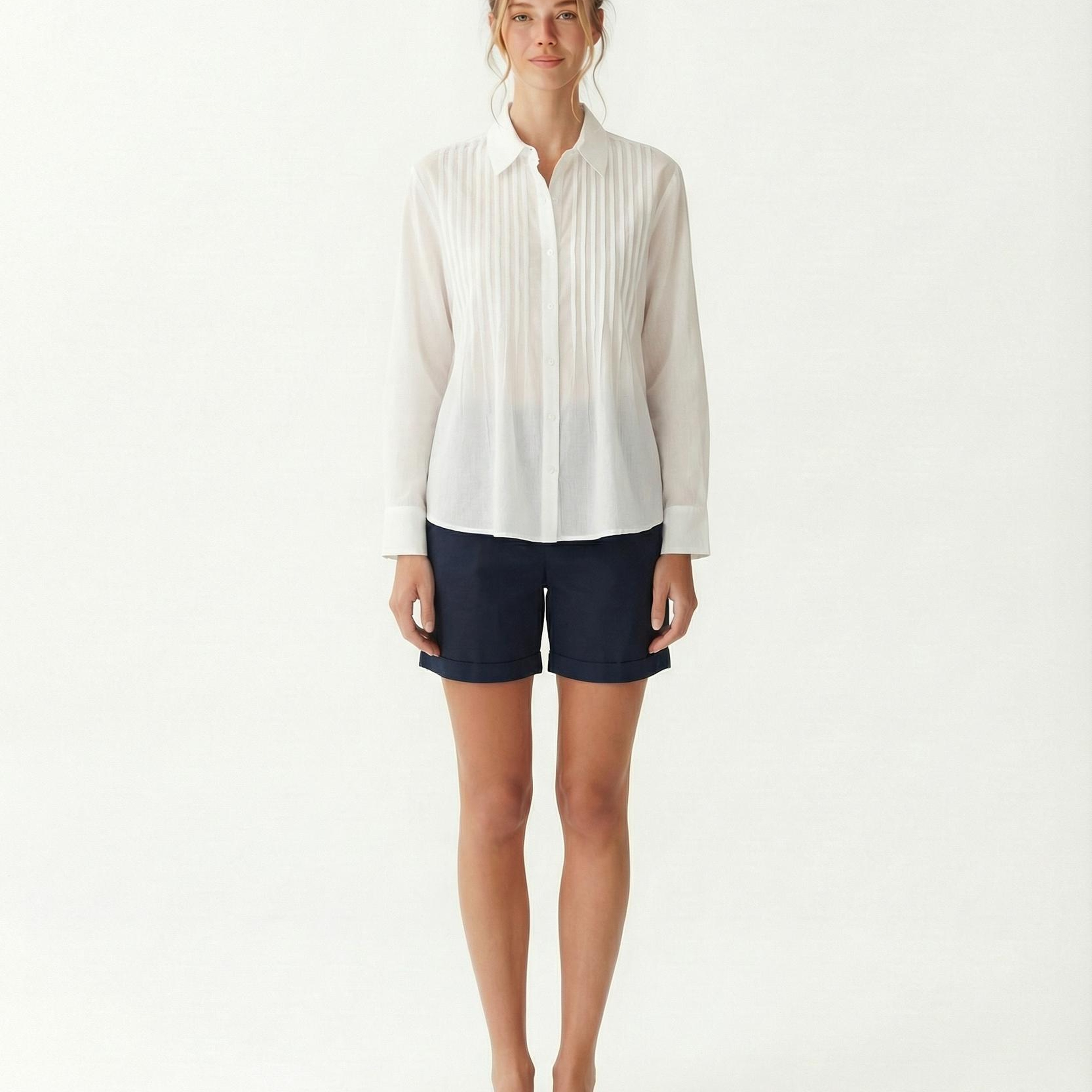 YARGICI Geniş Gömlek Yaka Uzun Kol Gömlek