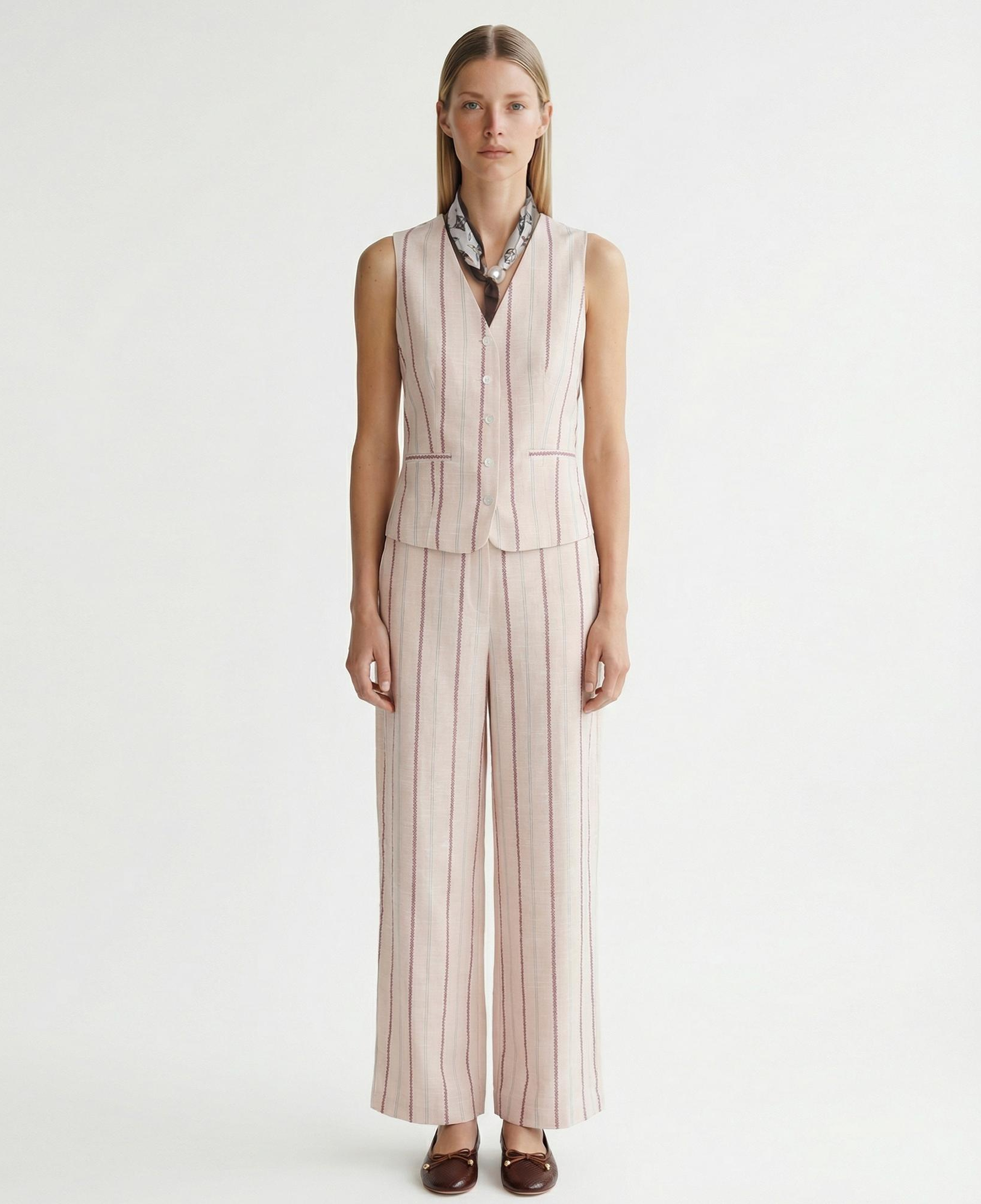 YARGICI Geniş Yüksek Bel Pantolon