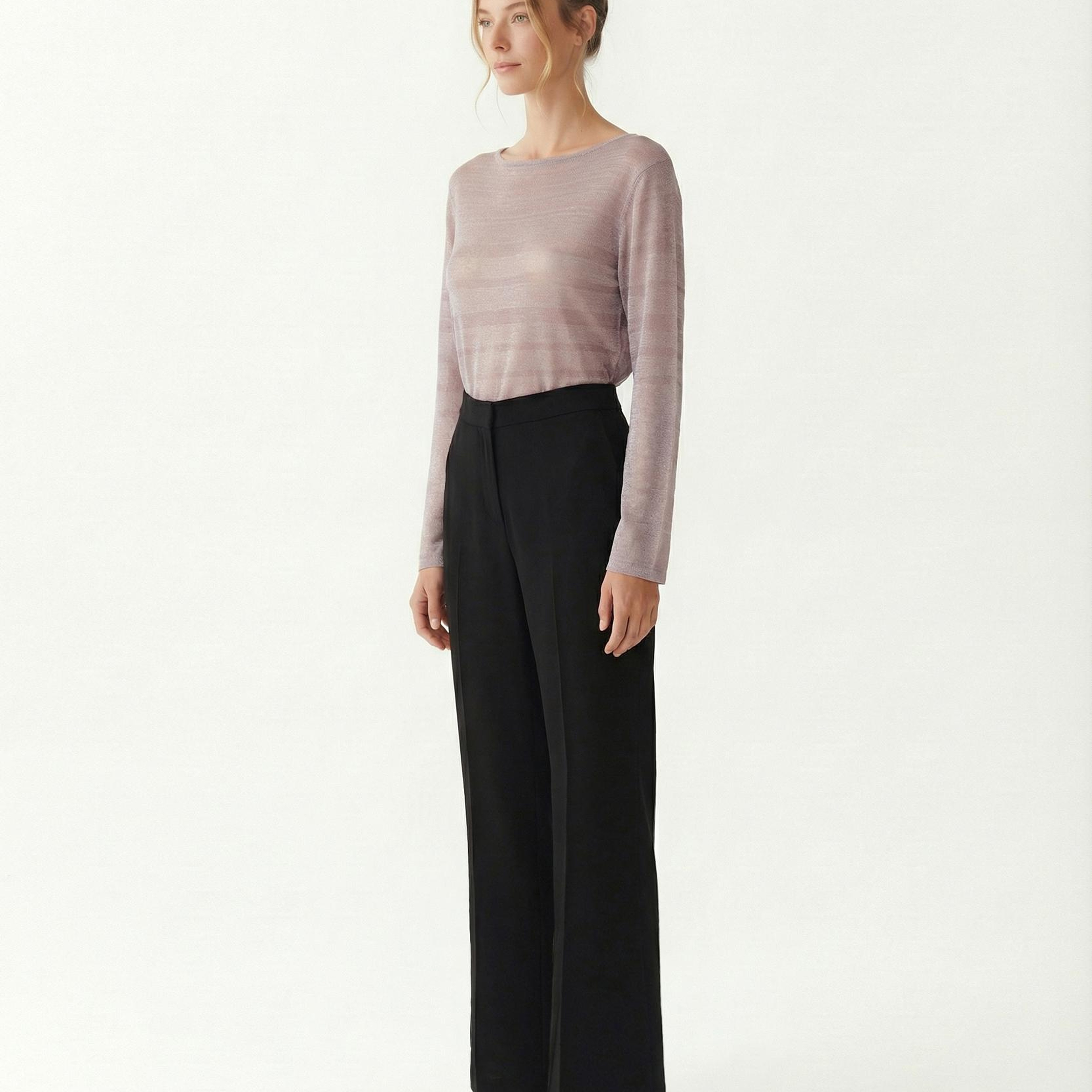 YARGICI Düz Yüksek Bel Pantolon