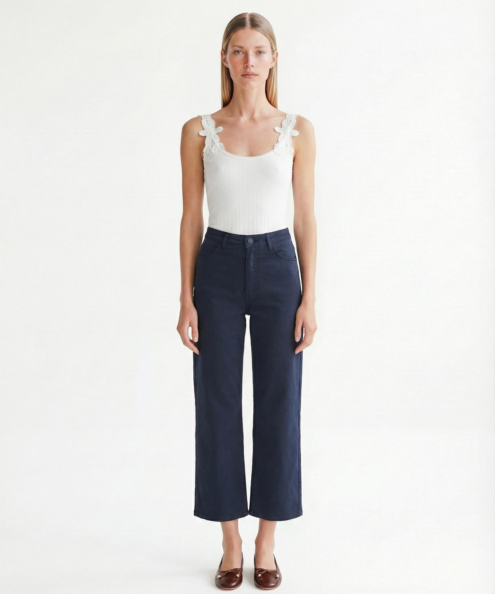 YARGICI Geniş Yüksek Bel Pantolon