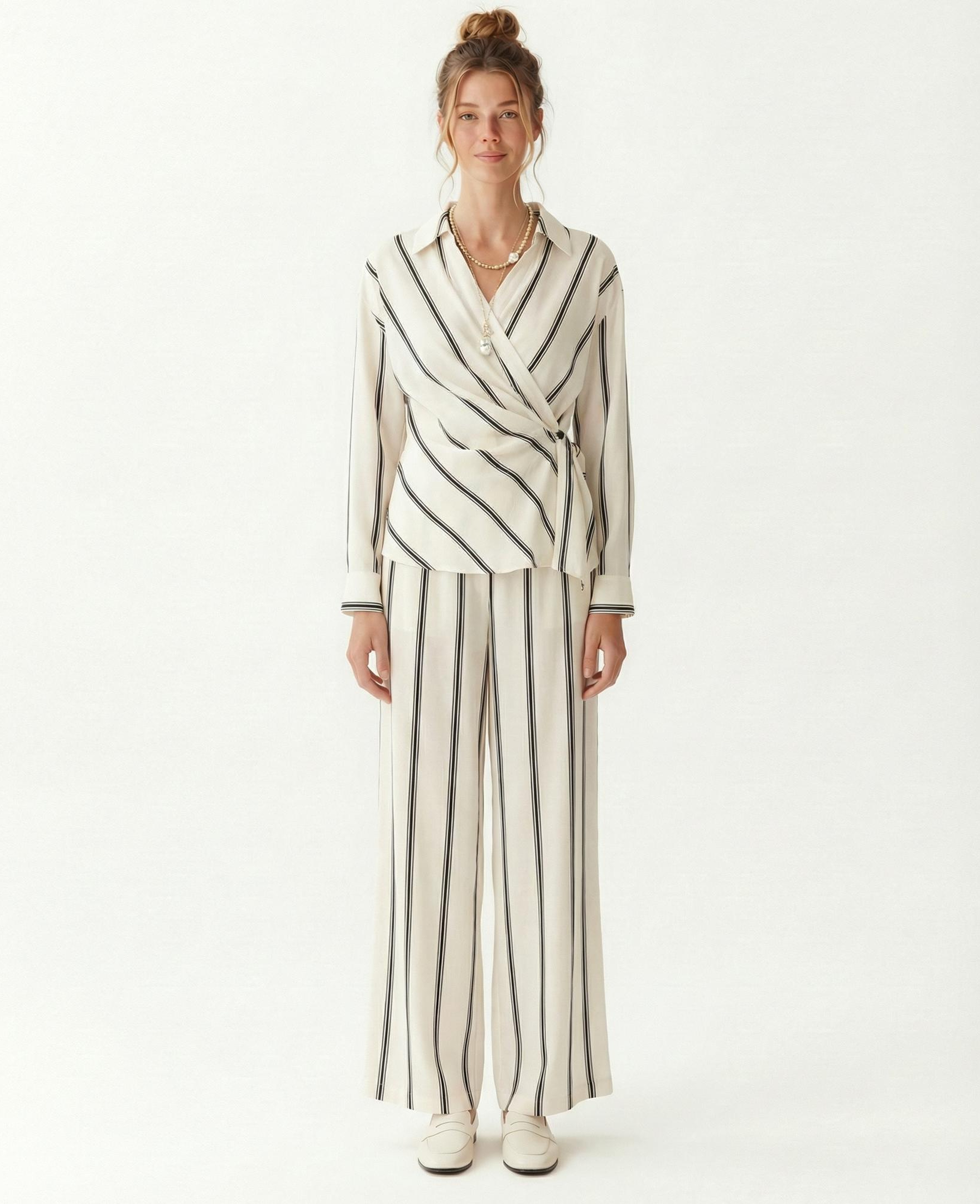 YARGICI Geniş Yüksek Bel Pantolon