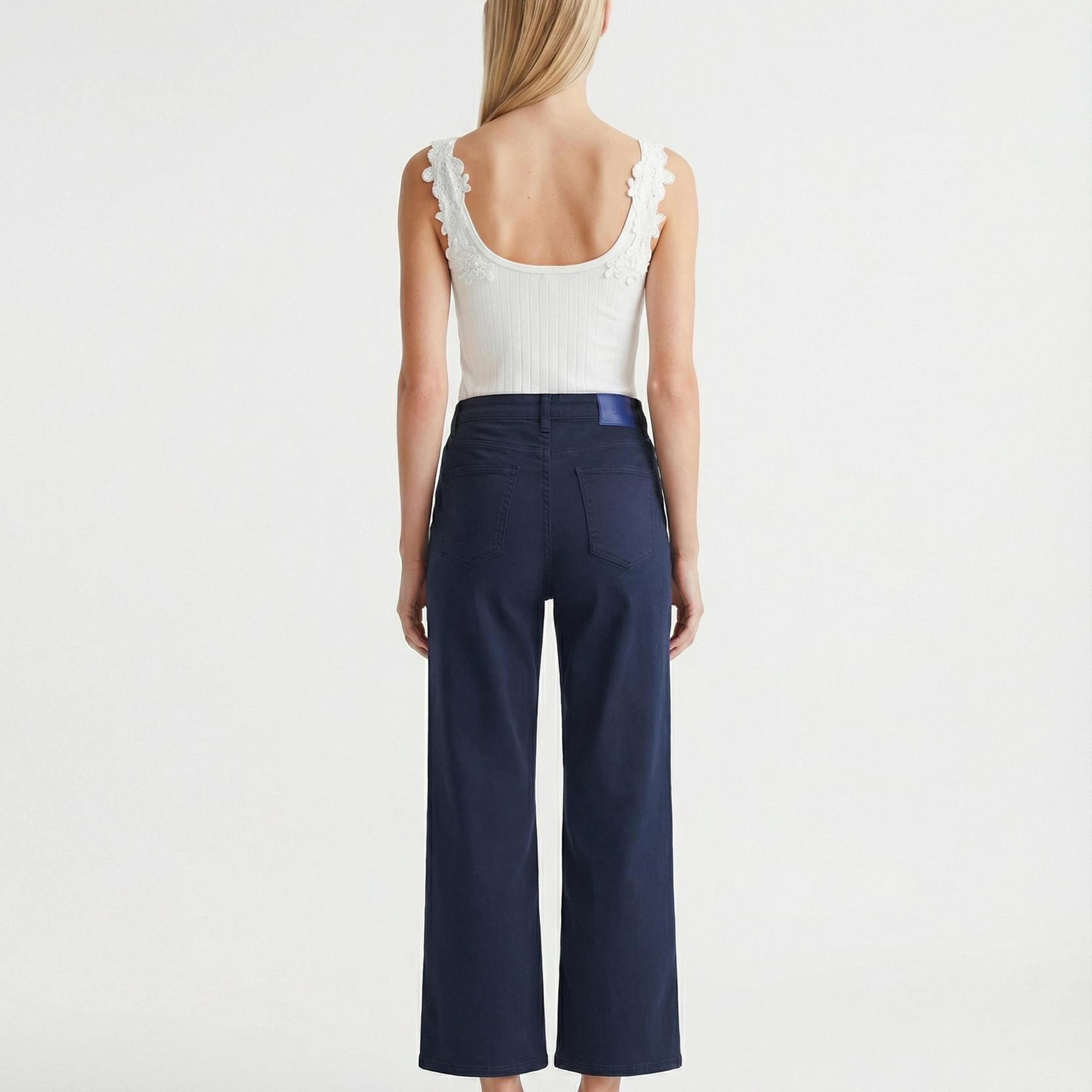 YARGICI Geniş Yüksek Bel Pantolon