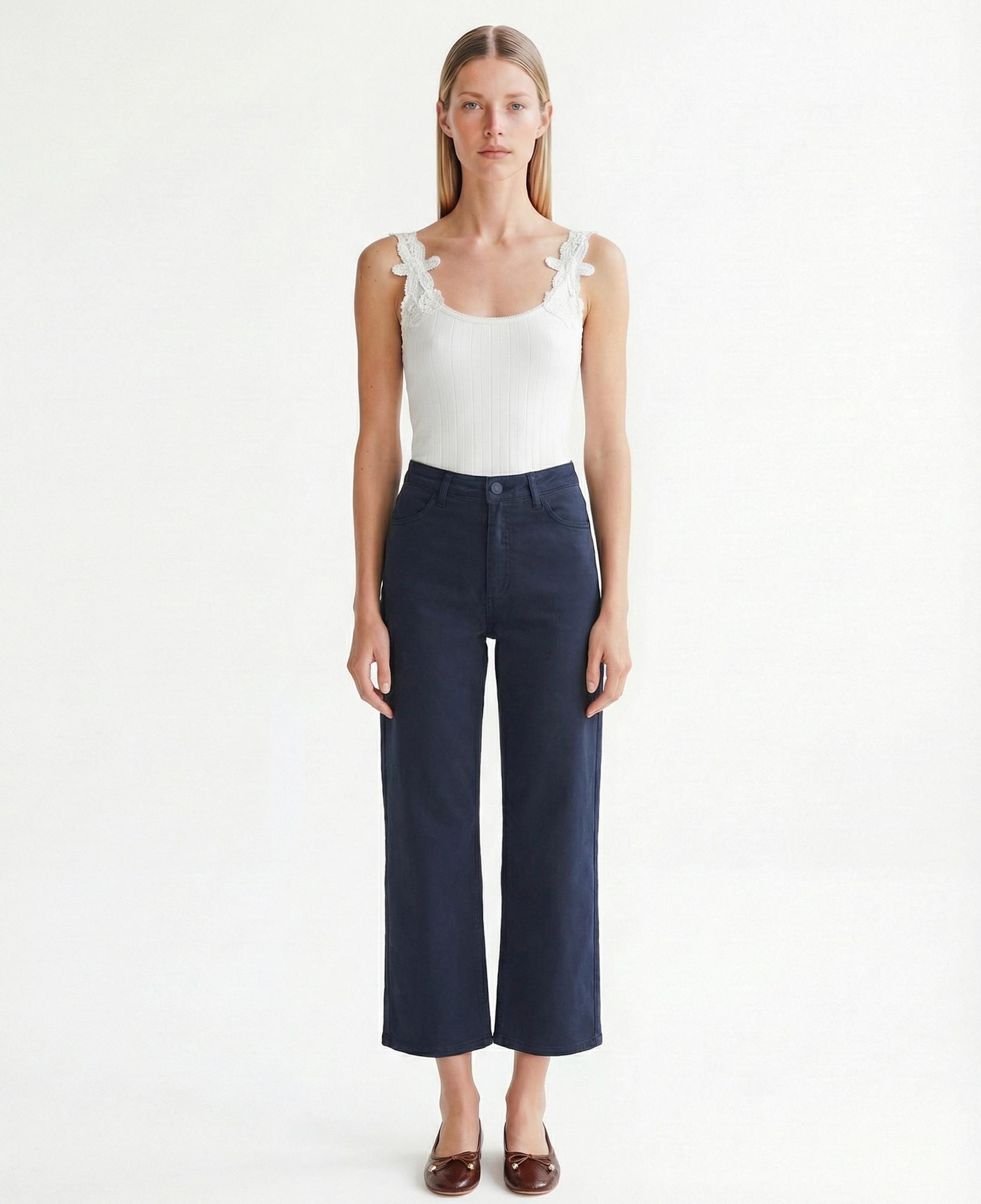 YARGICI Geniş Yüksek Bel Pantolon