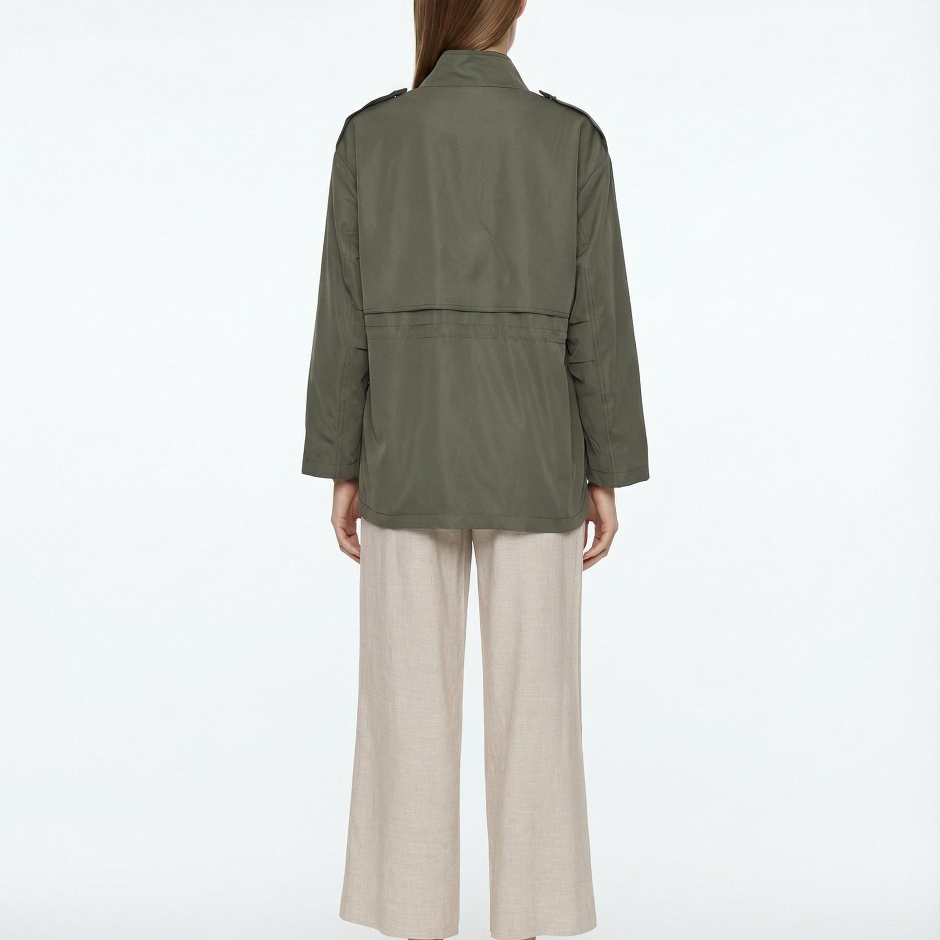 YARGICI Regular Dik Yaka Uzun Kol Pardösü