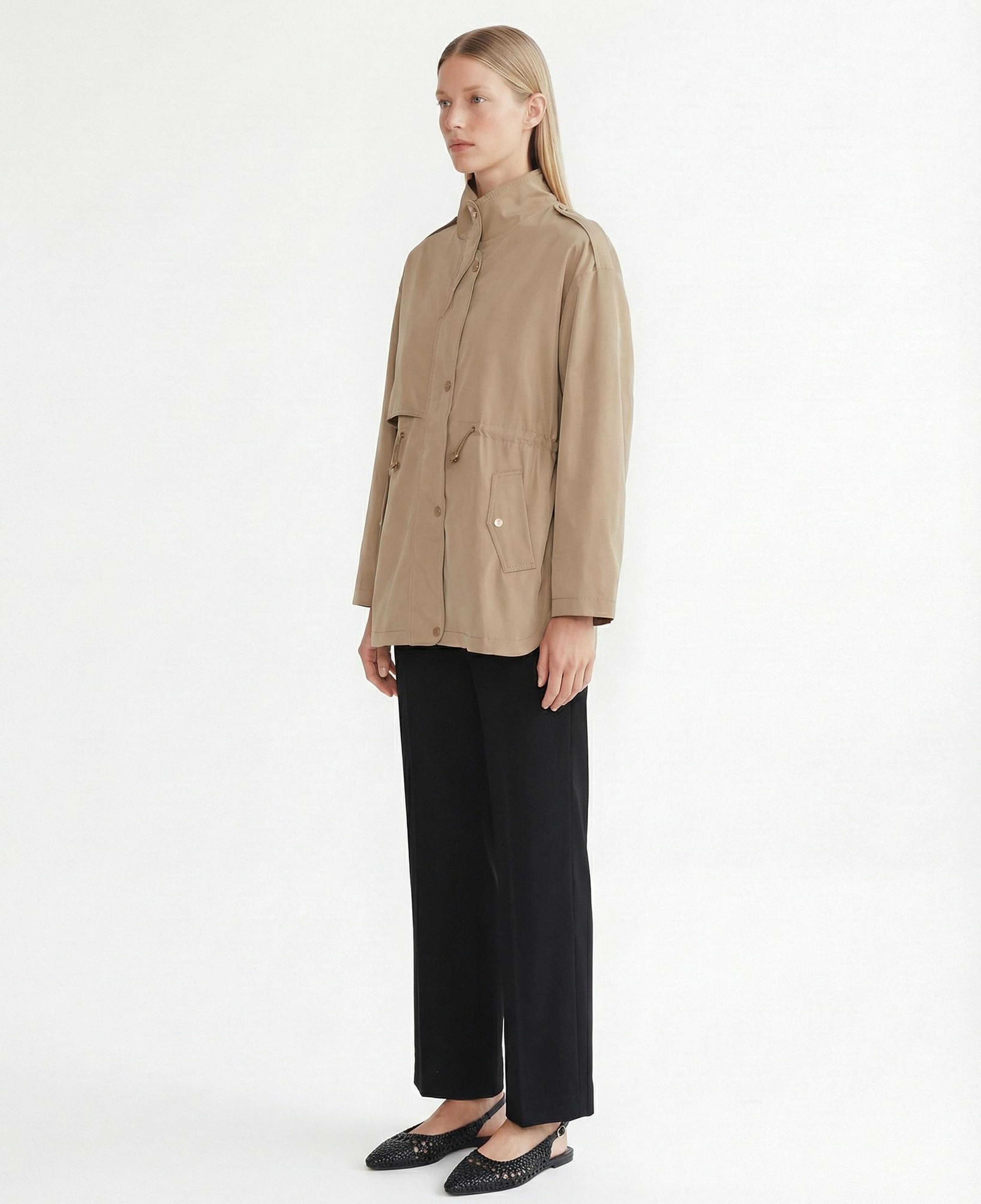 YARGICI Regular Dik Yaka Uzun Kol Pardösü