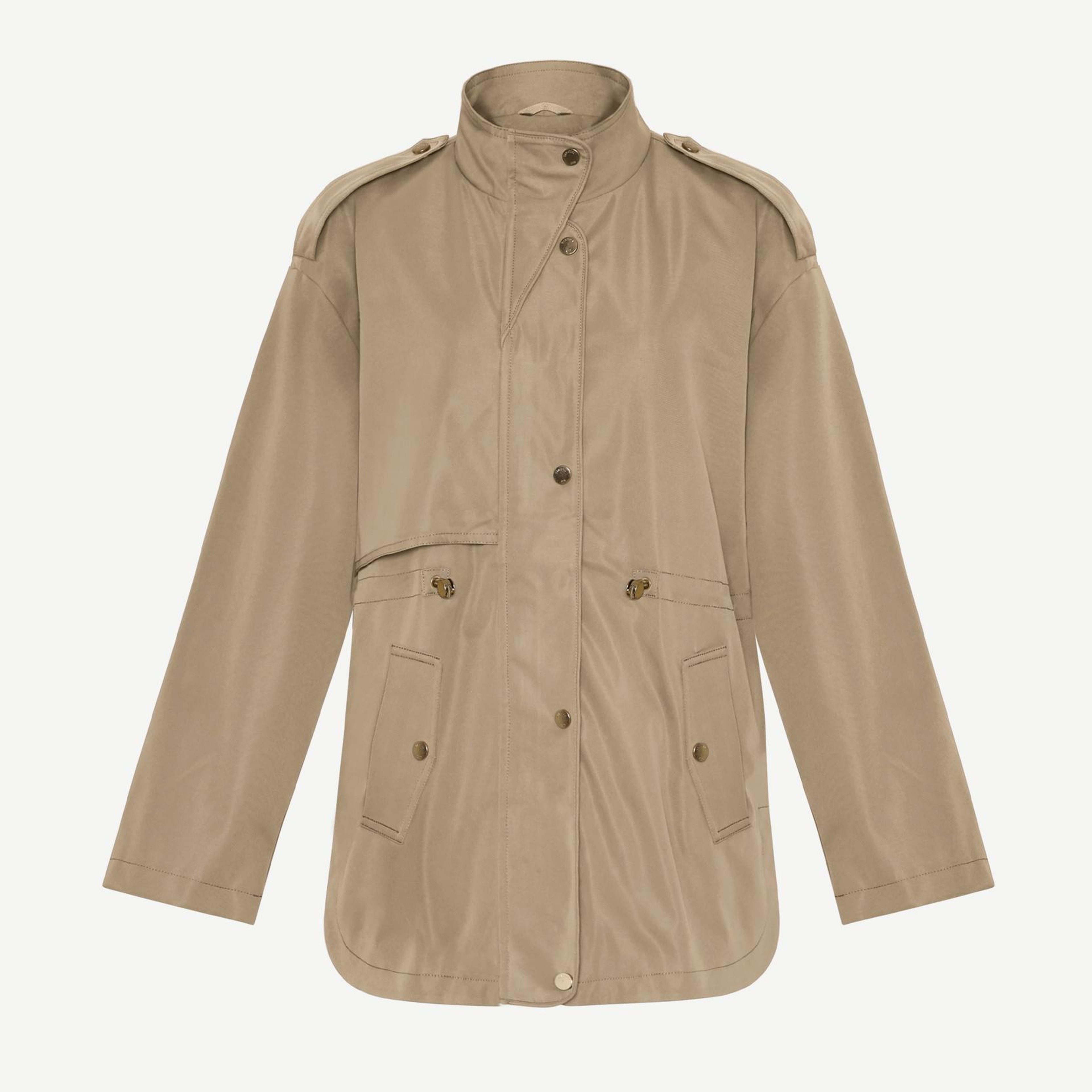 YARGICI Regular Dik Yaka Uzun Kol Pardösü