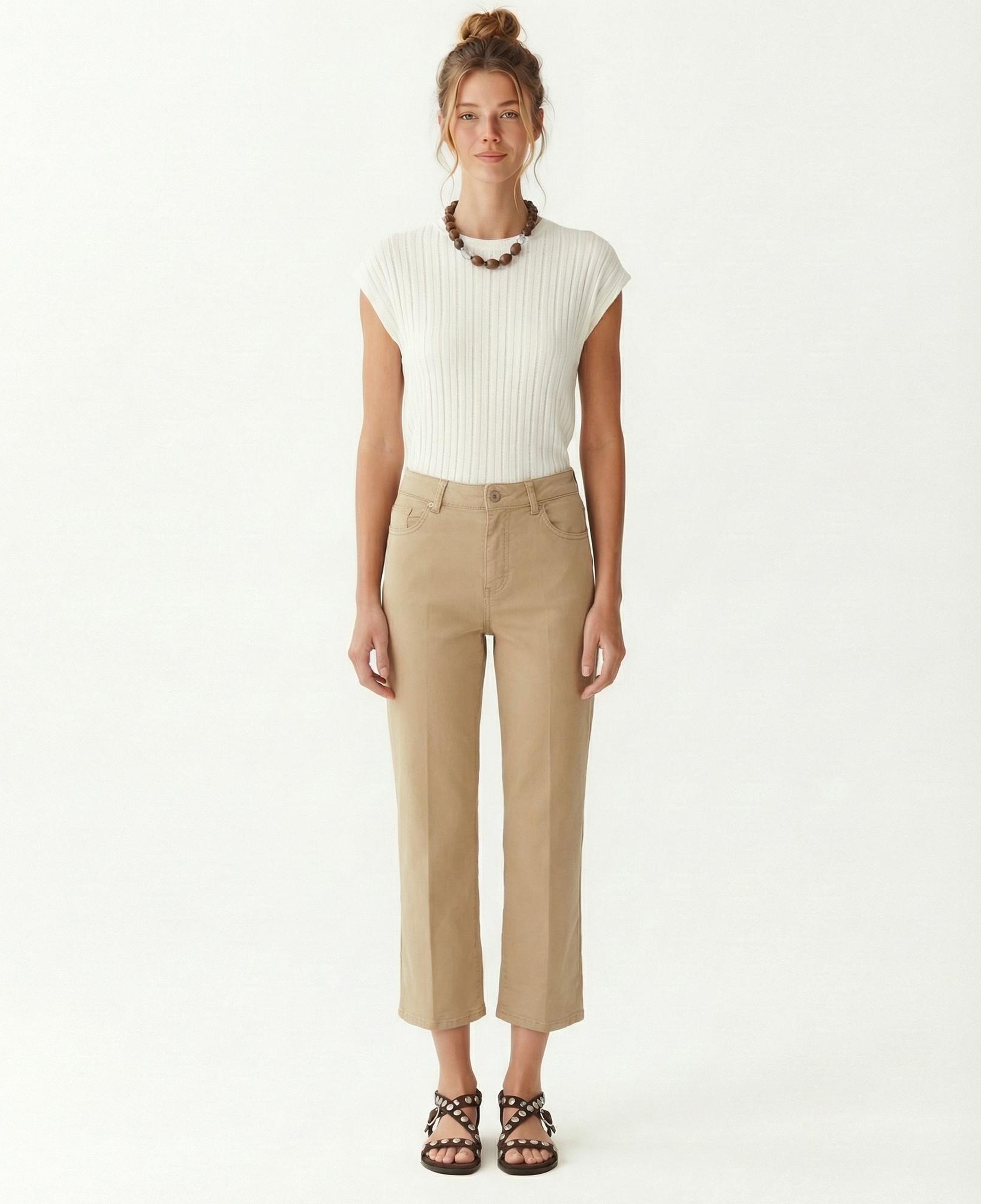 YARGICI Düz Yüksek Bel Pantolon