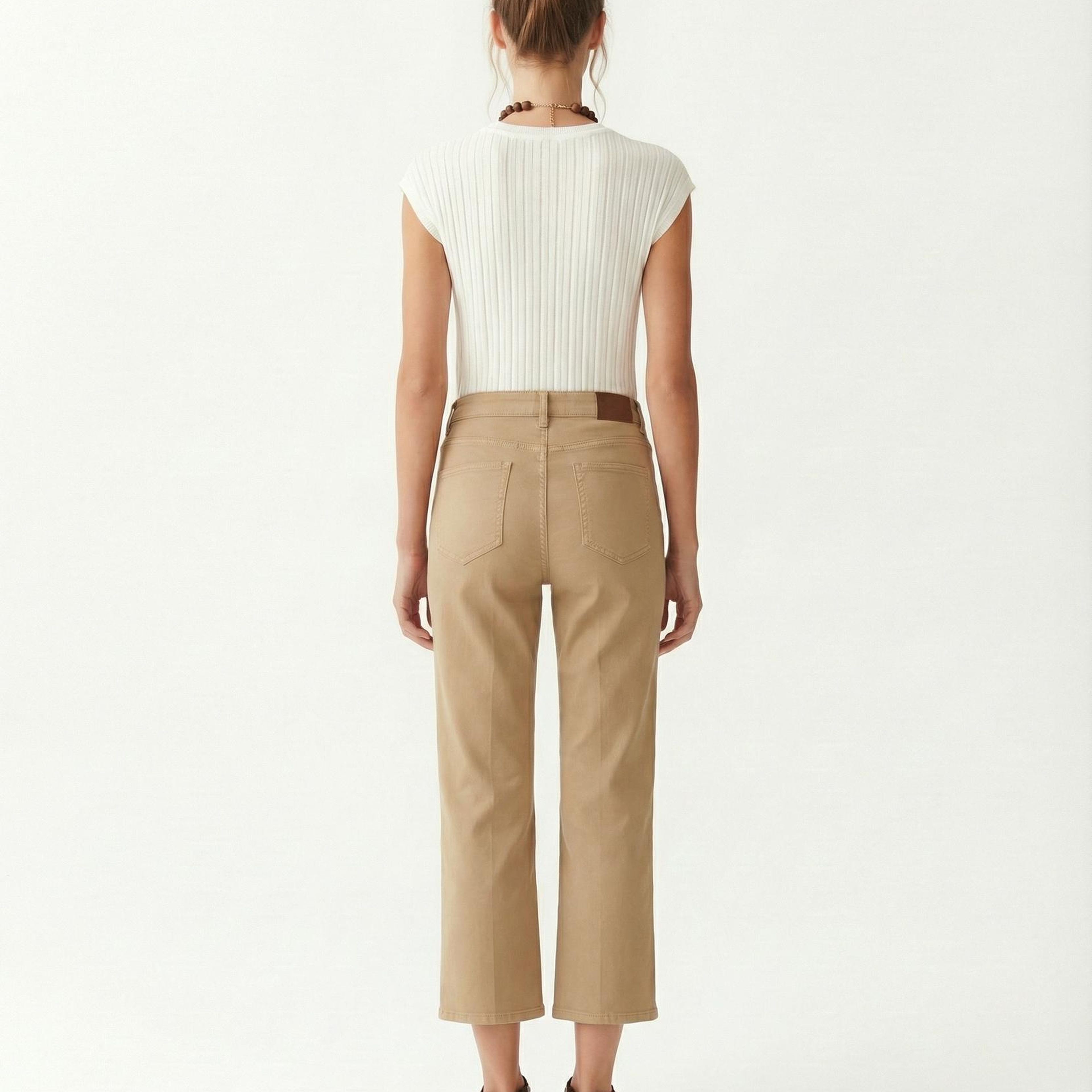 YARGICI Düz Yüksek Bel Pantolon