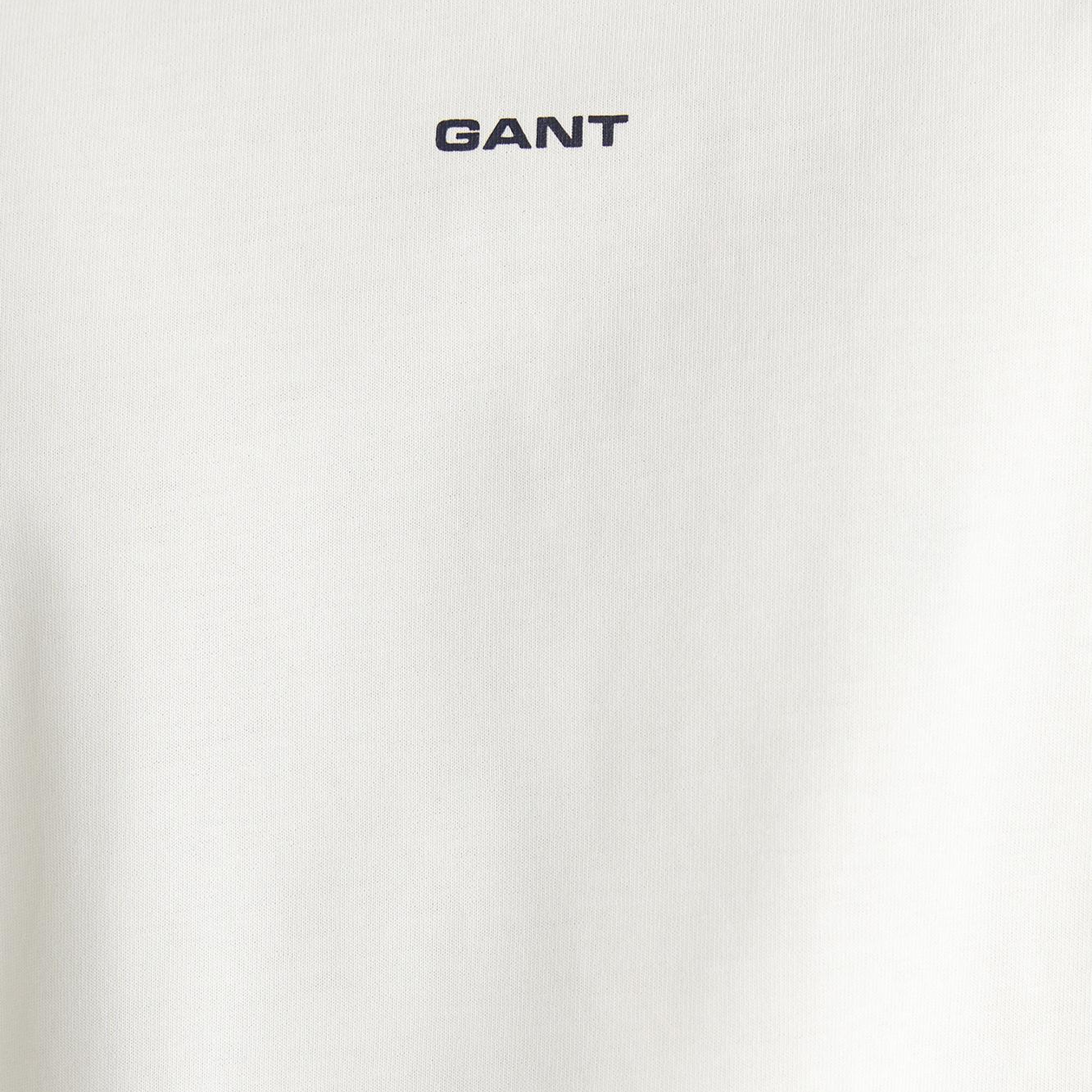 GANT Erkek Beyaz Baskılı Kısa Kollu T-Shirt