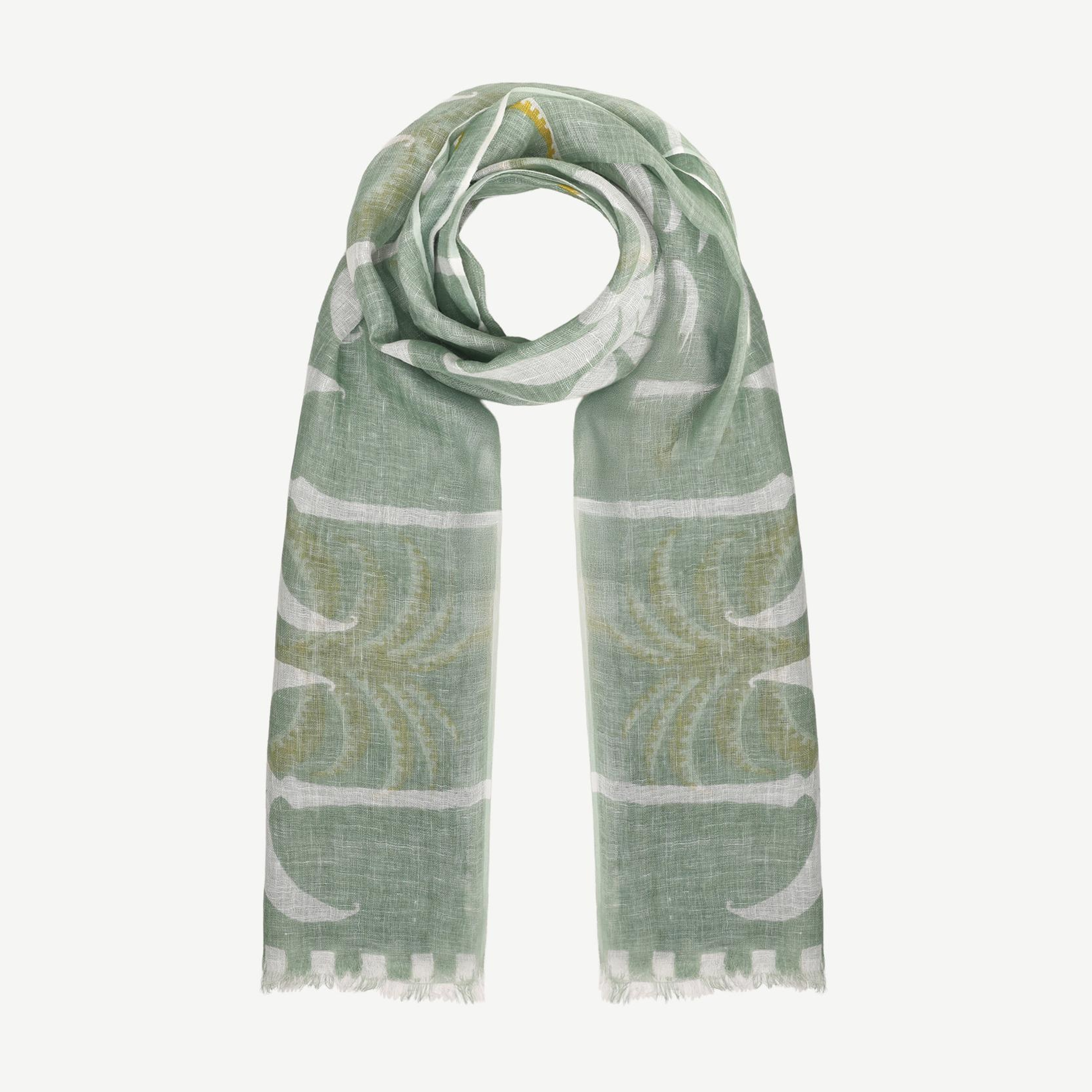 YARGICI Tropikal Desenli Şal