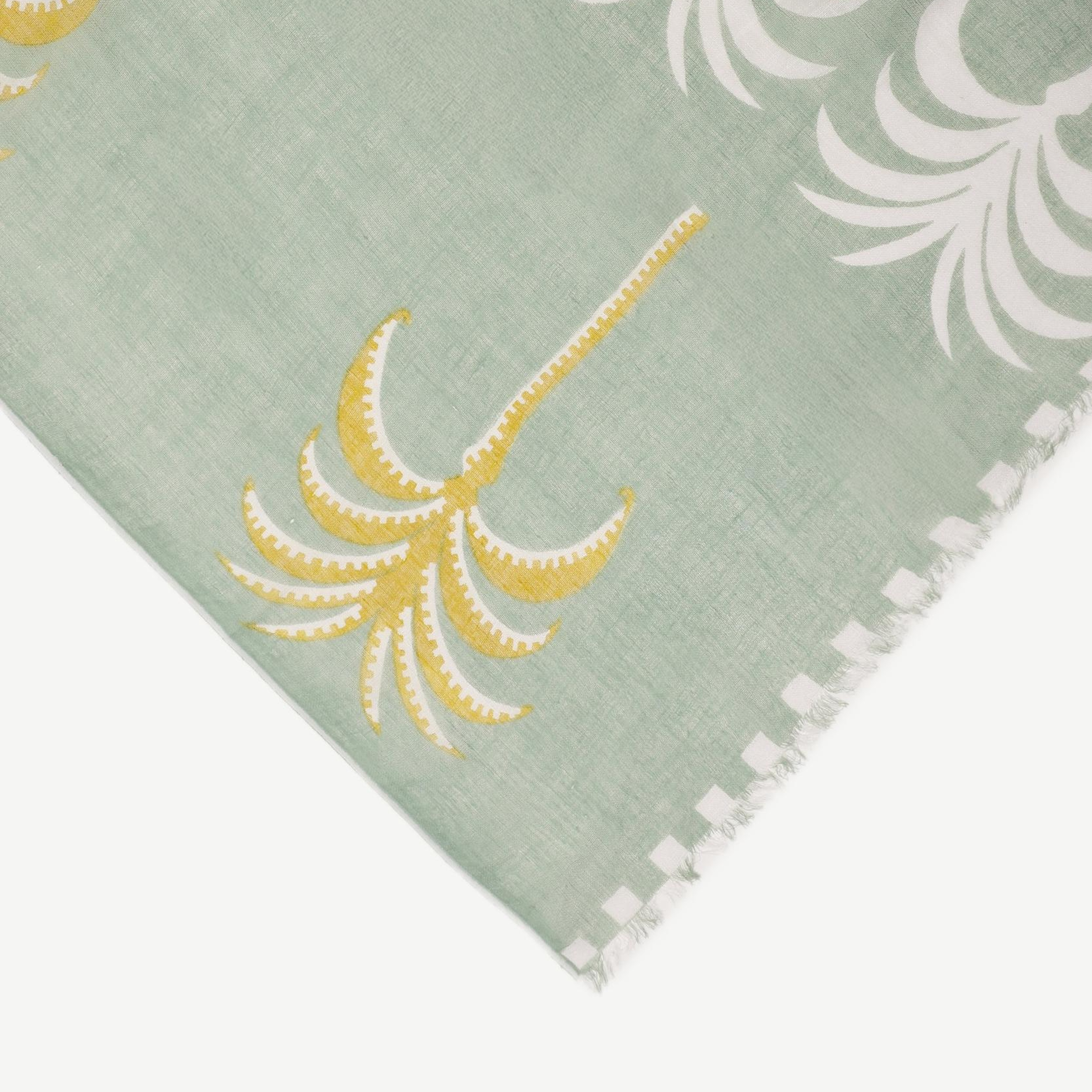 YARGICI Tropikal Desenli Şal