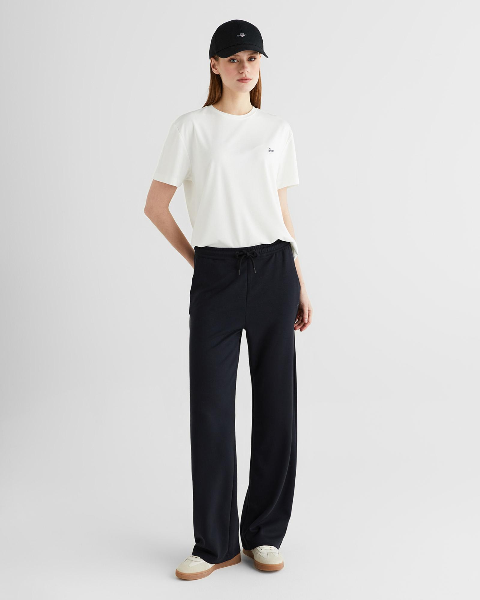 GANT Kadın Siyah Relaxed Fit Eşofman Altı