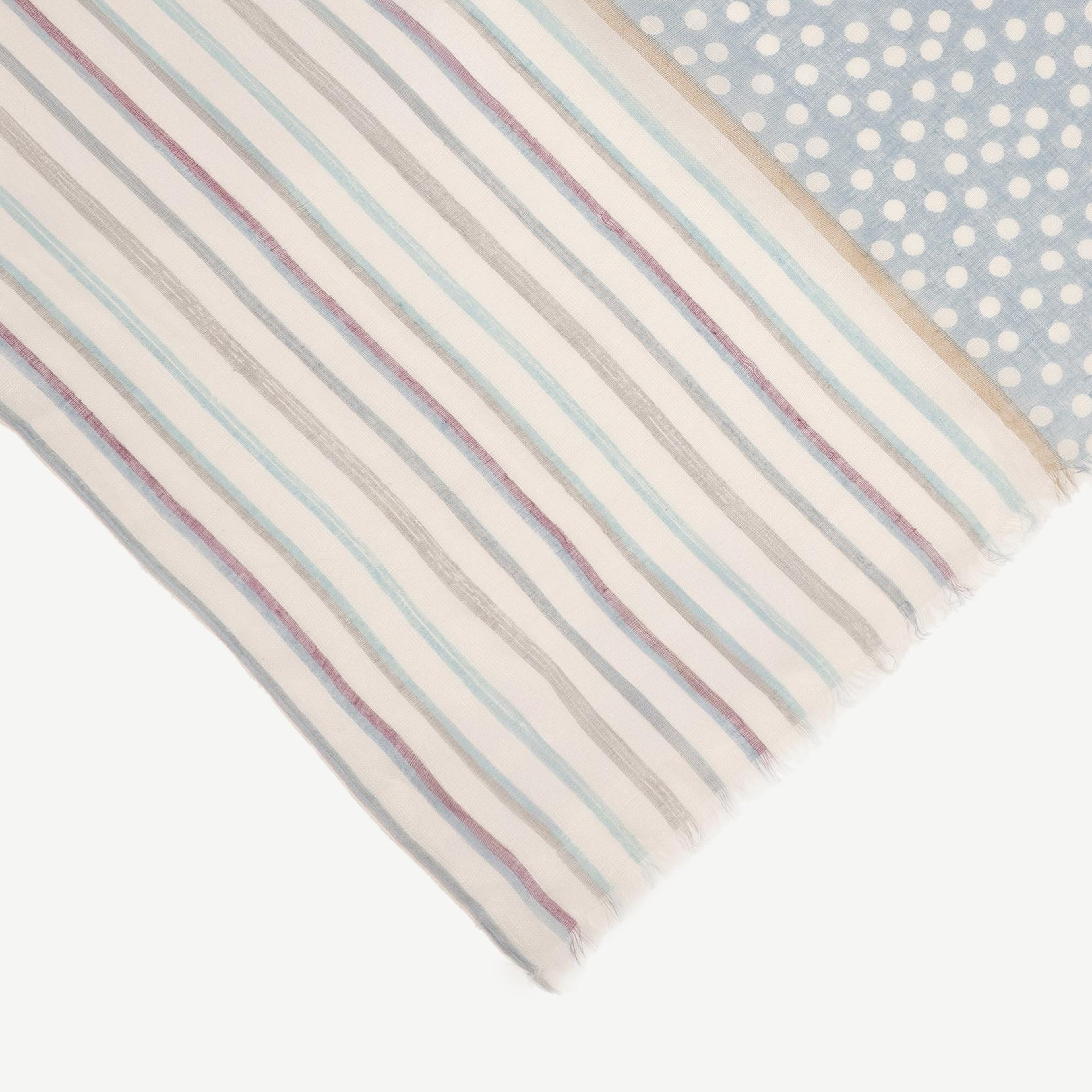 YARGICI Çizgili Ve Puantiyeli Şal