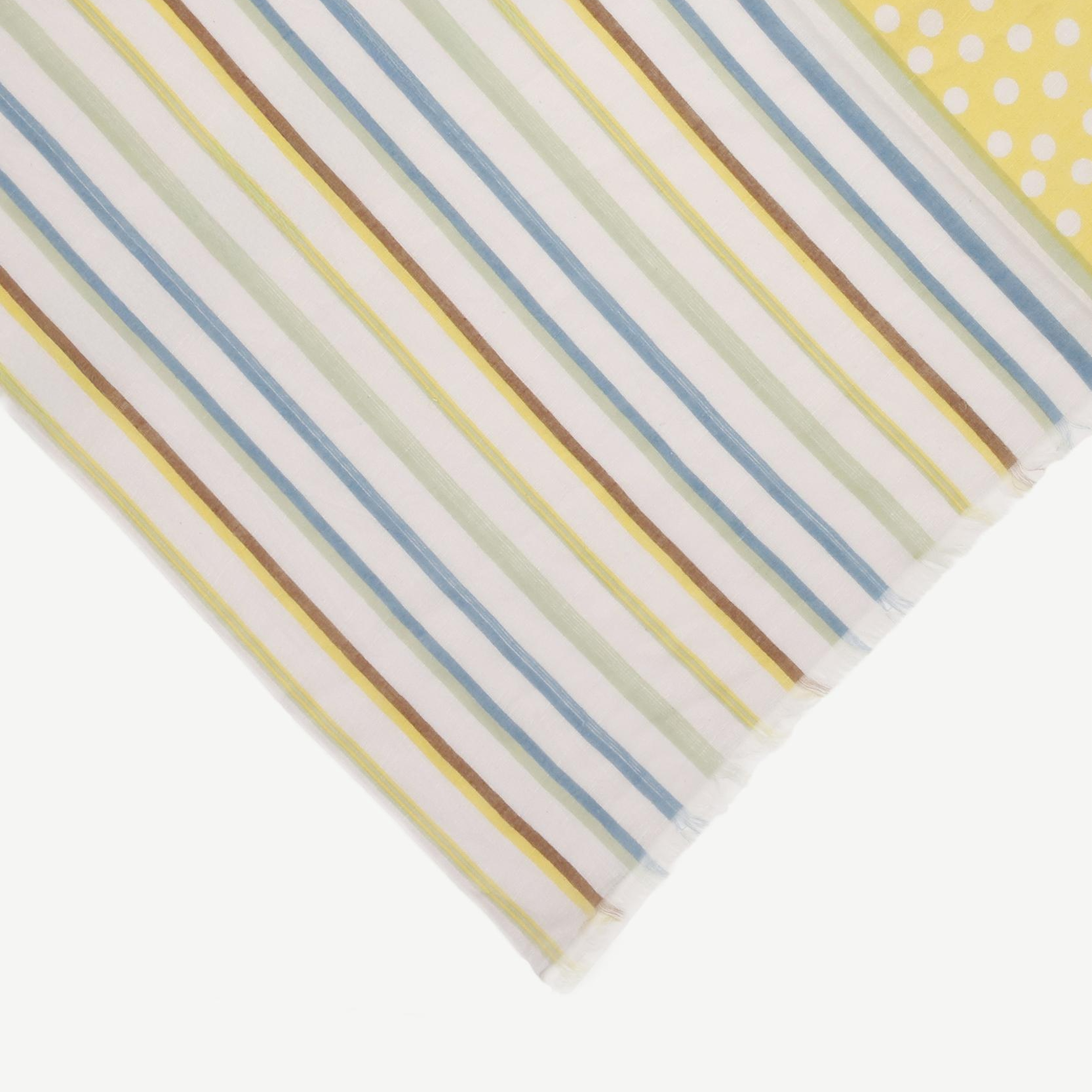 YARGICI Çizgili Ve Puantiyeli Şal