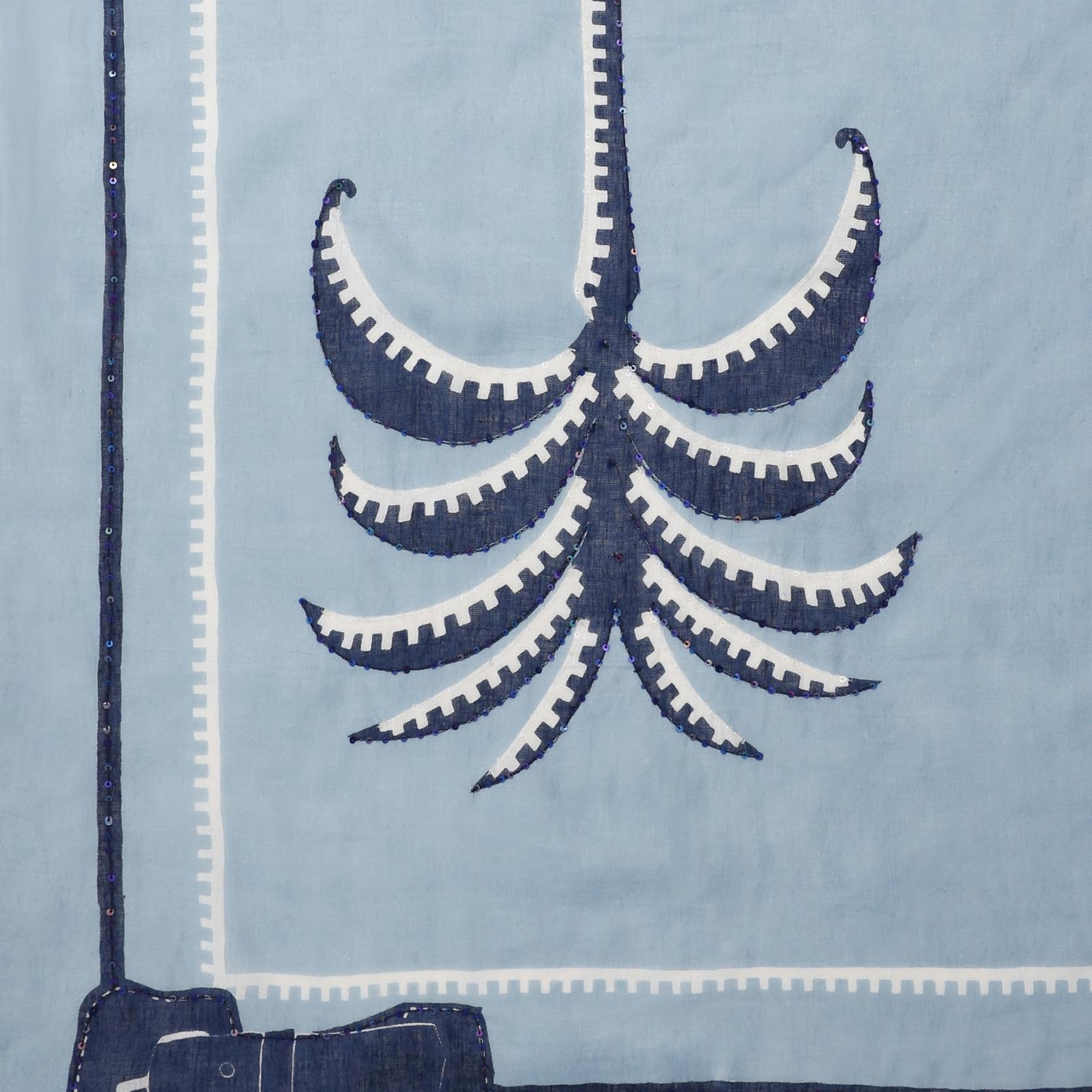 YARGICI Püskül Detaylı Ve Nakış İşlemeli Şal