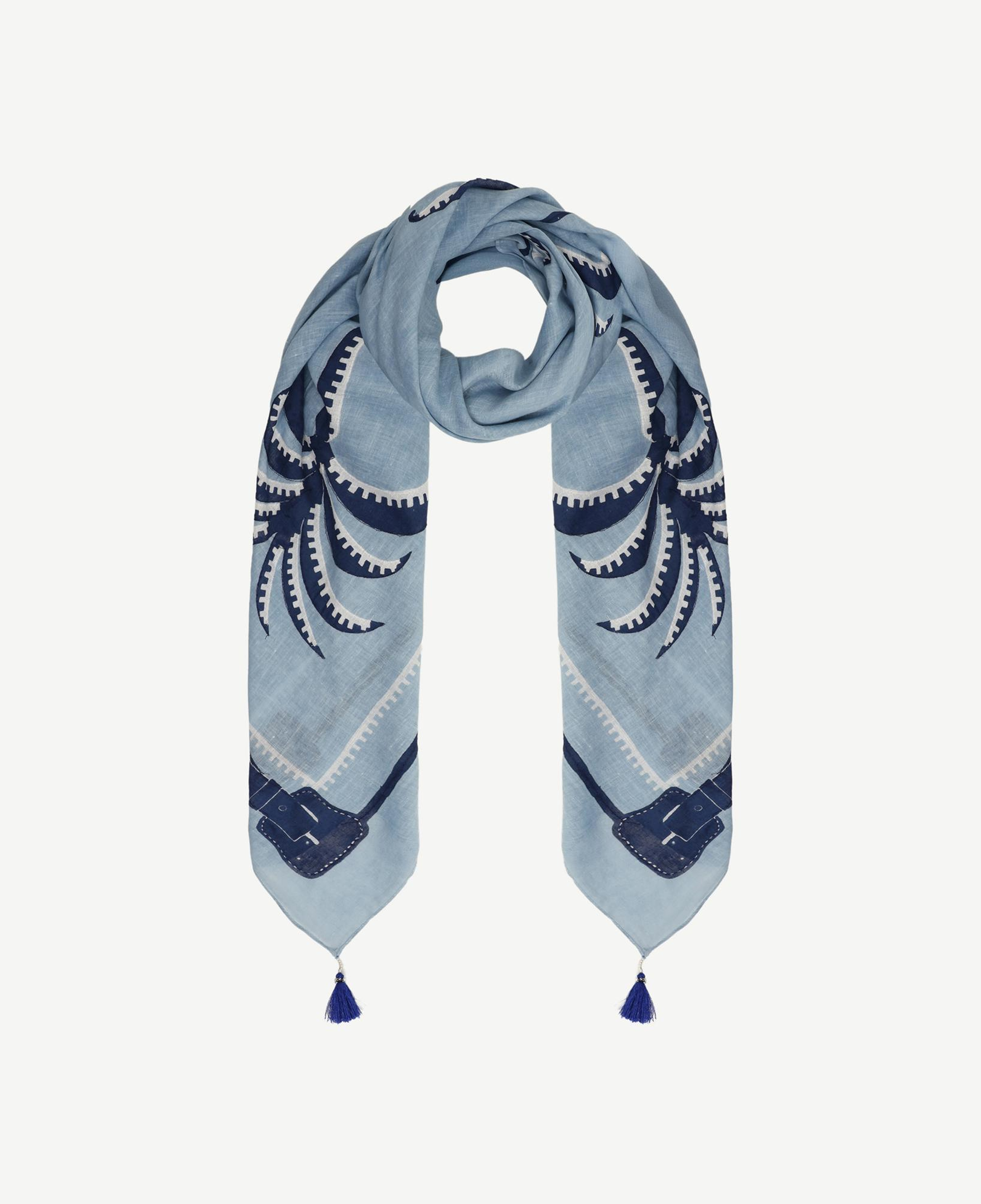 YARGICI Püskül Detaylı Ve Nakış İşlemeli Şal