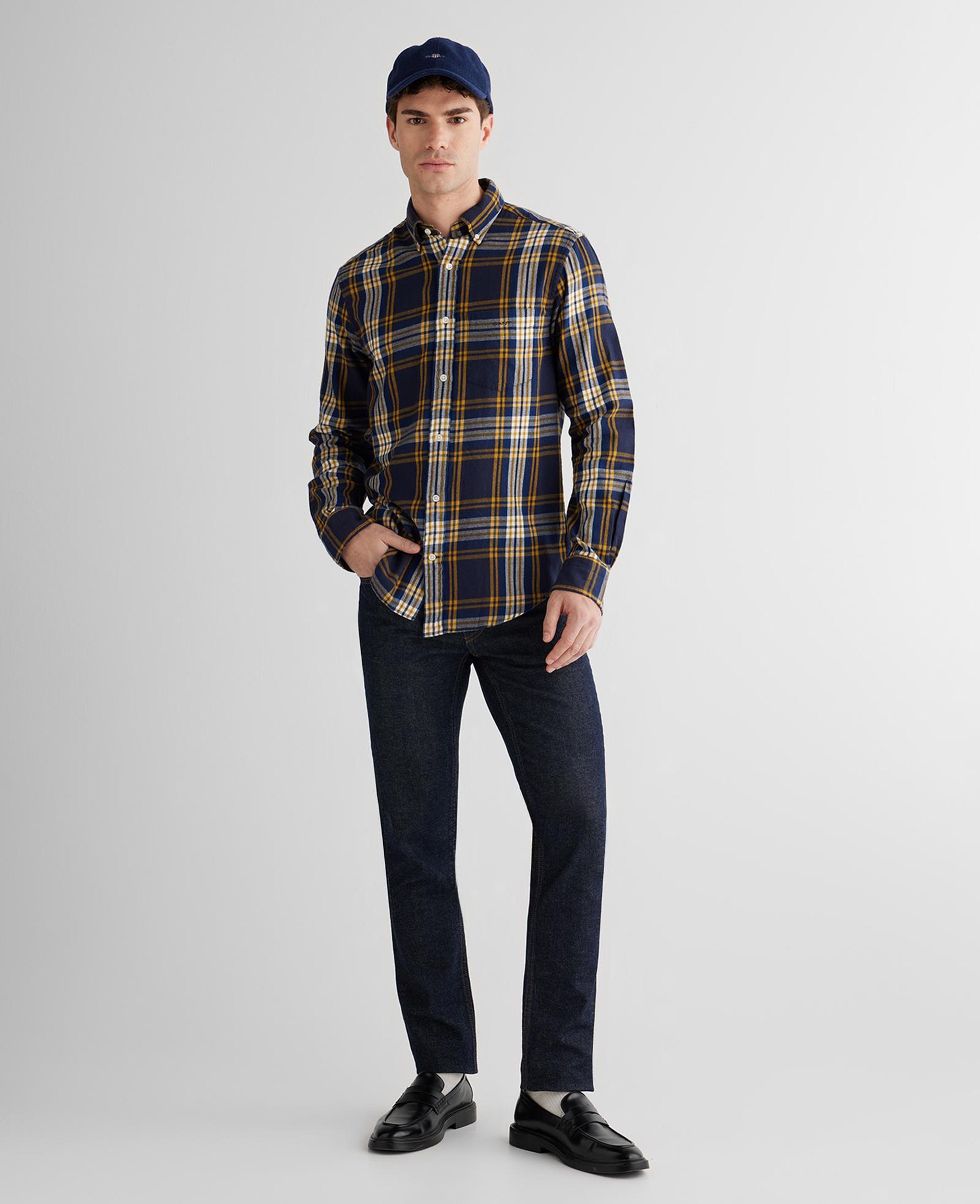 GANT Erkek Lacivert Regular Fit Düğmeli Gömlek