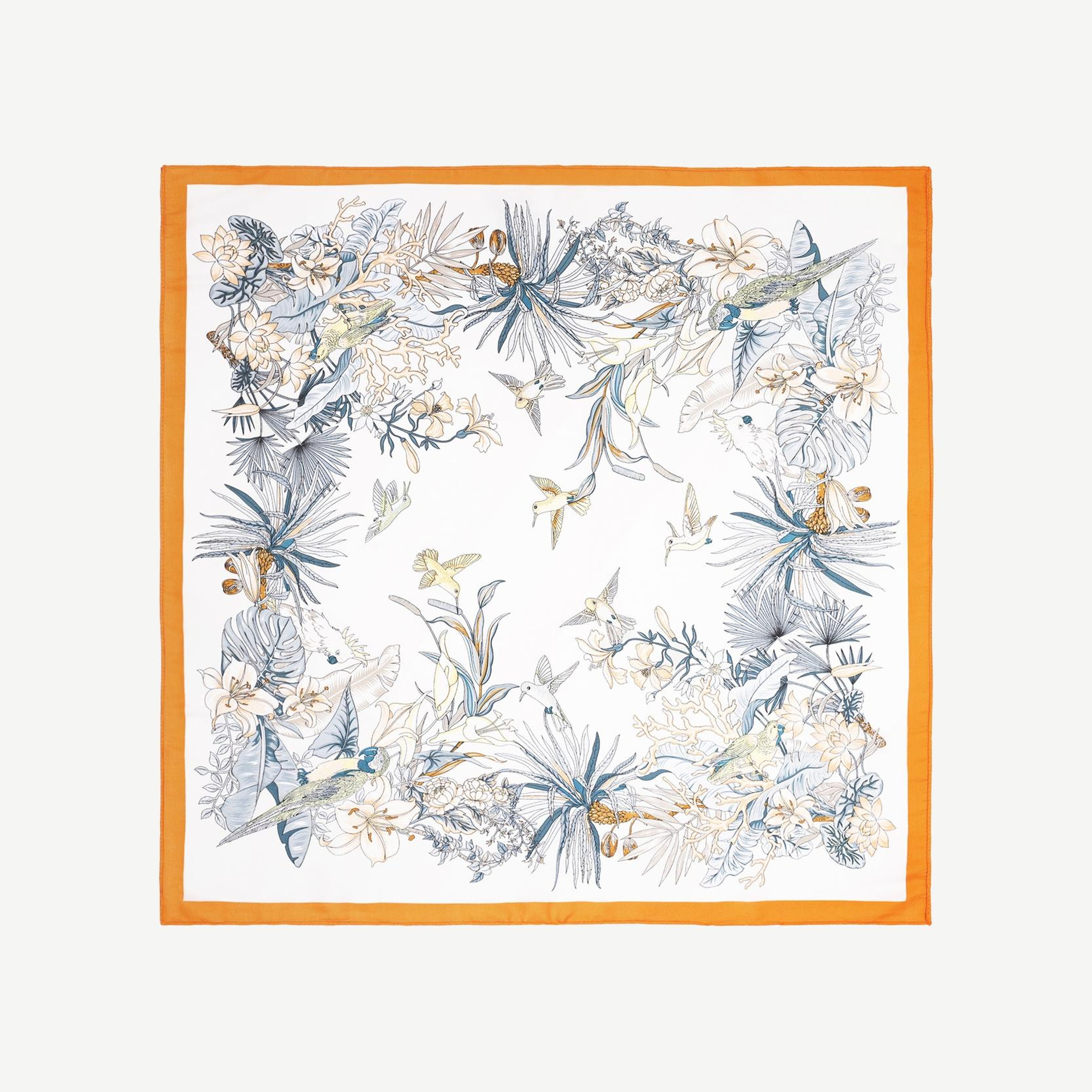 YARGICI Çiçek Desenli Fular