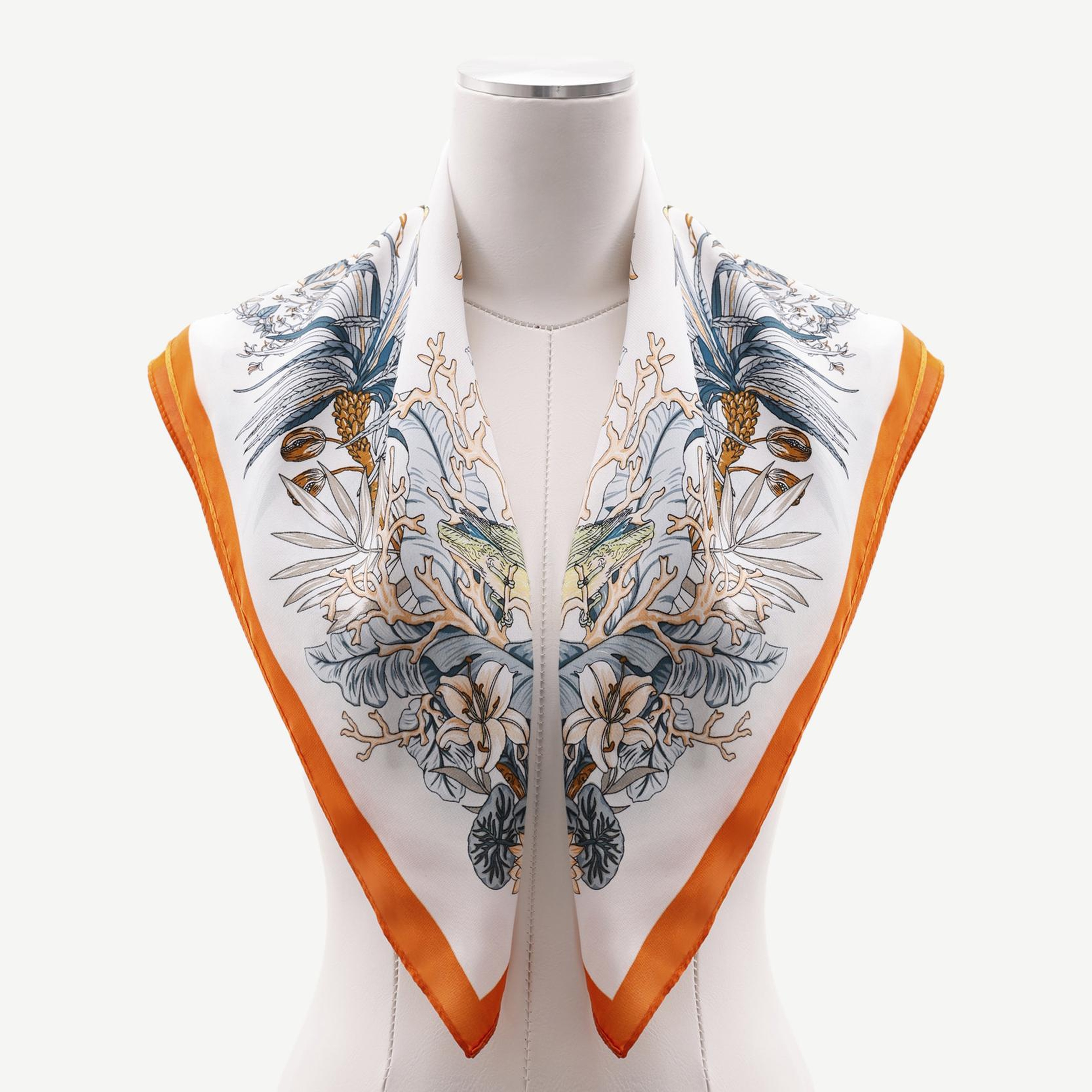 YARGICI Çiçek Desenli Fular