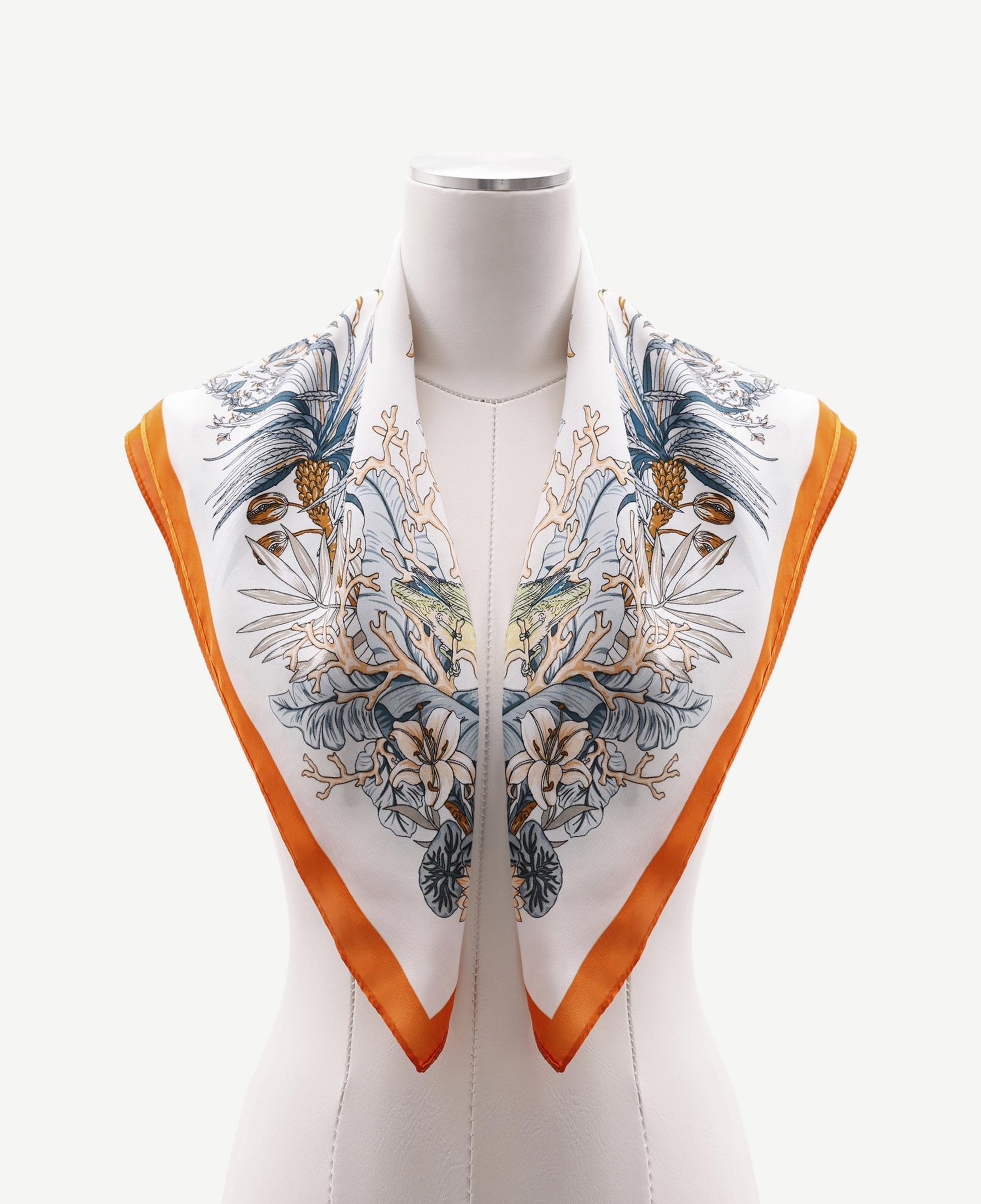 YARGICI Çiçek Desenli Fular