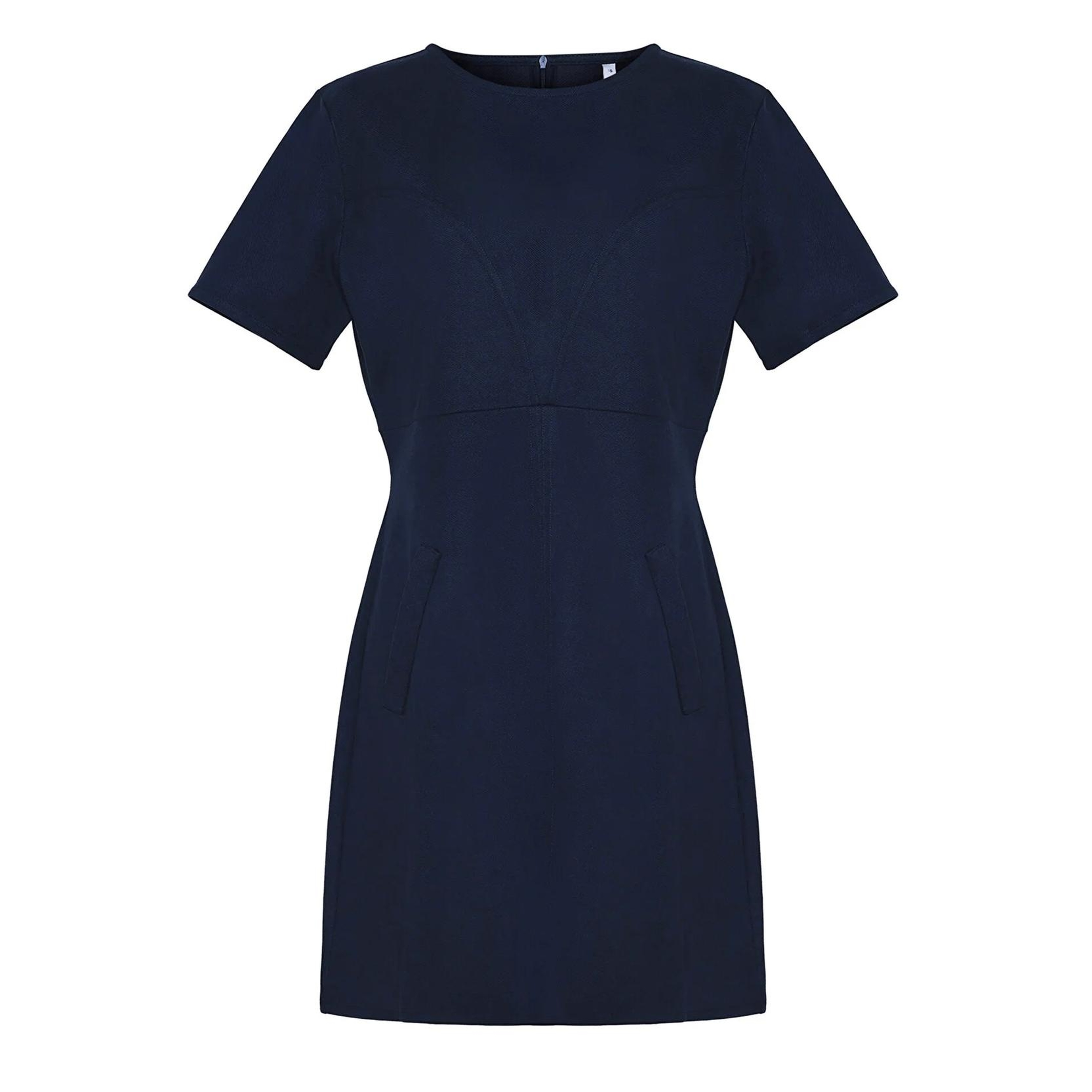 YARGICI Düz Bisiklet Yaka Kısa Kol Elbise