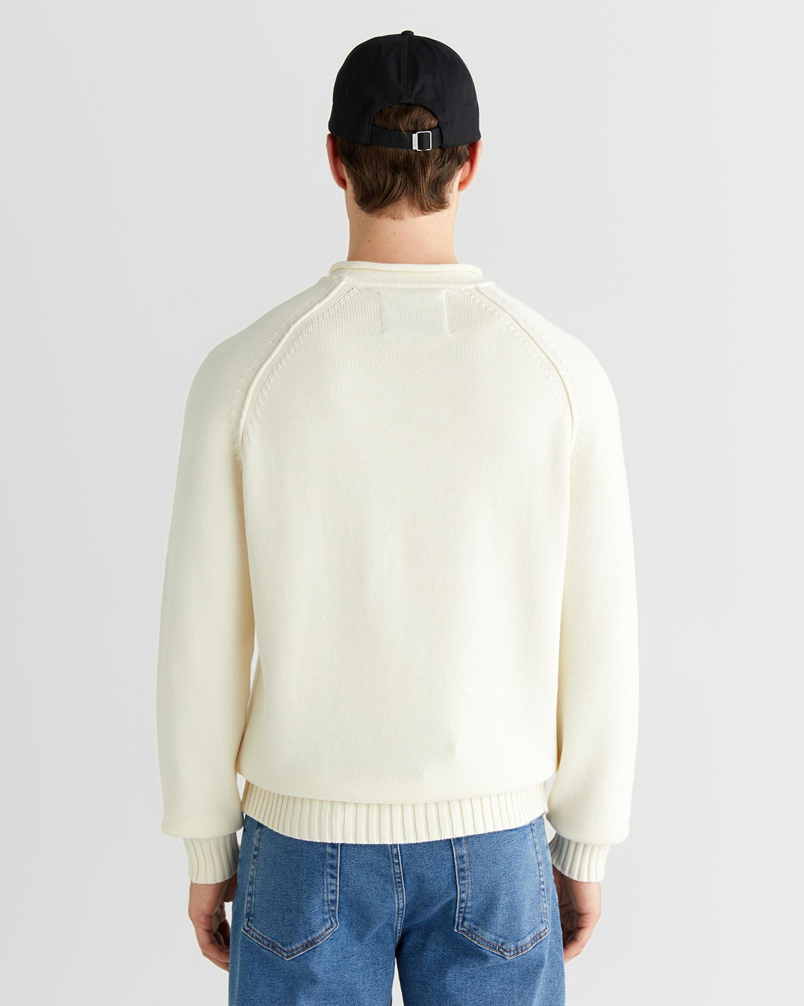 GANT Erkek Krem Regular Fit Bisiklet Yaka Triko