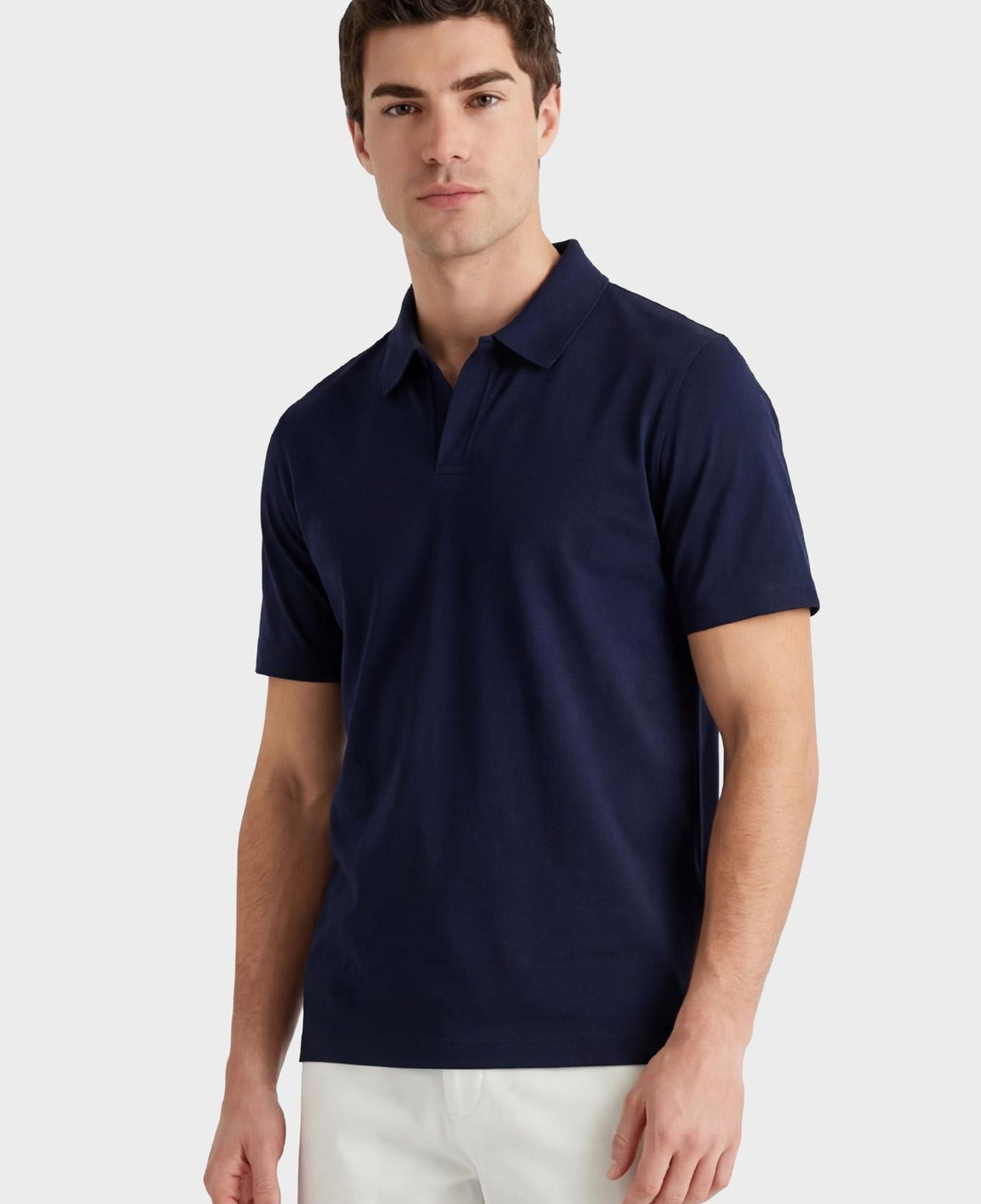 GANT Erkek Lacivert Regular Fit Polo Yaka T-Shirt