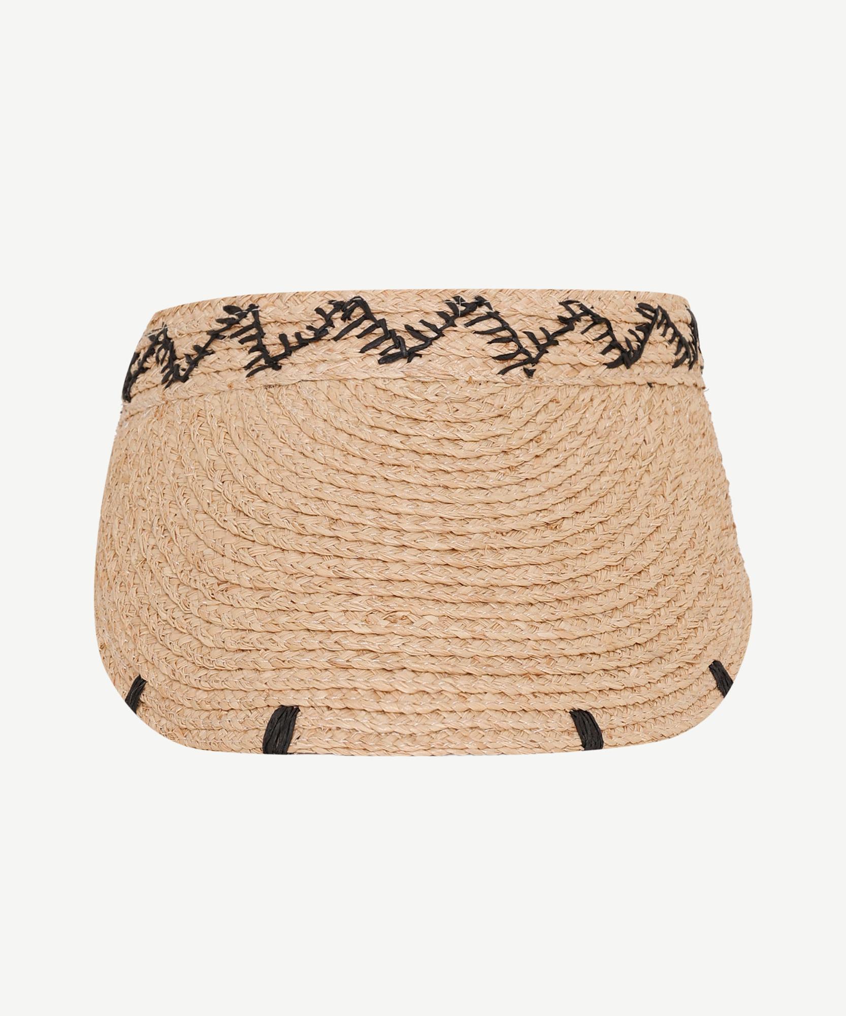 YARGICI İşleme Detaylı Hasır Vizör Şapka