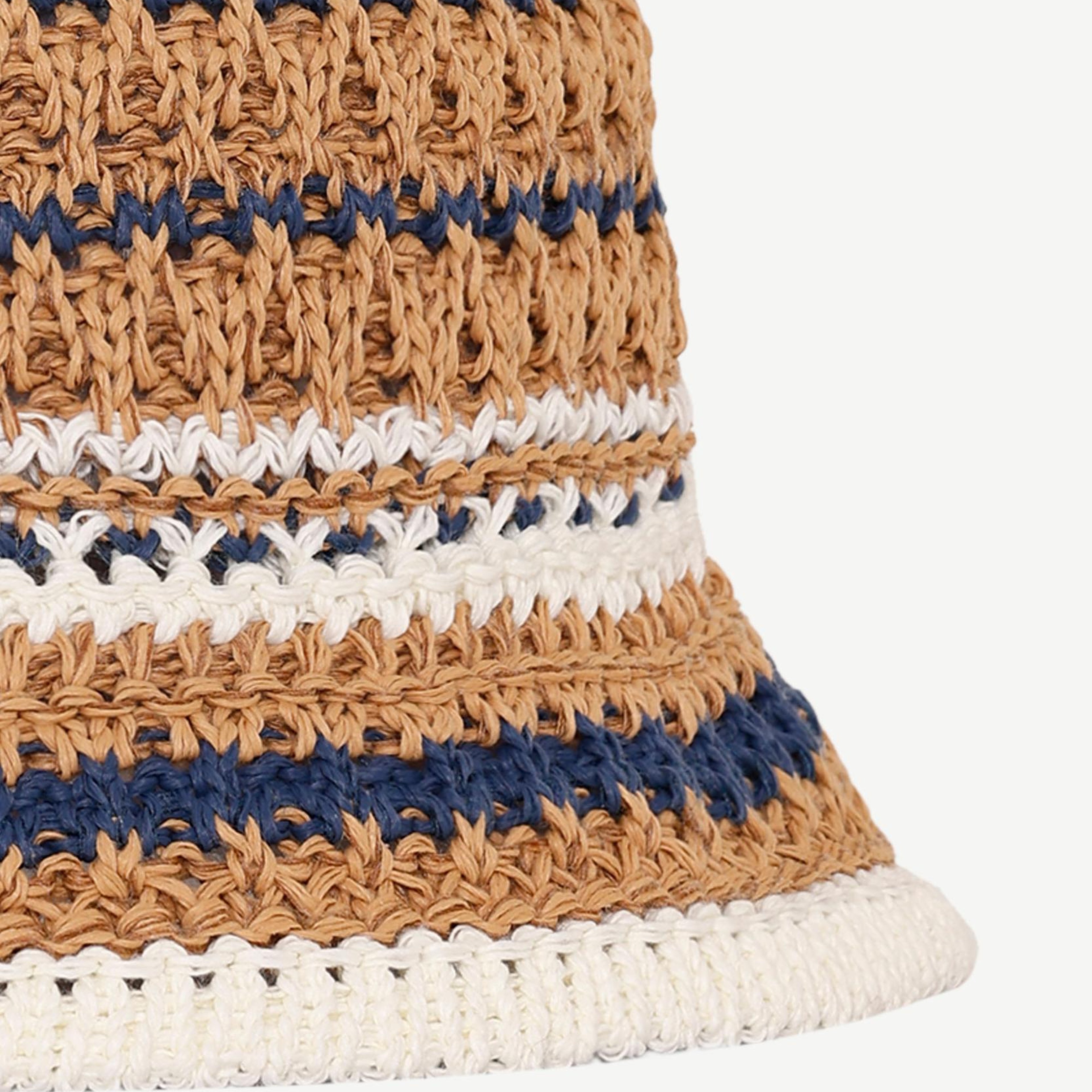 YARGICI Renkli Çizgili Kloşe Şapka