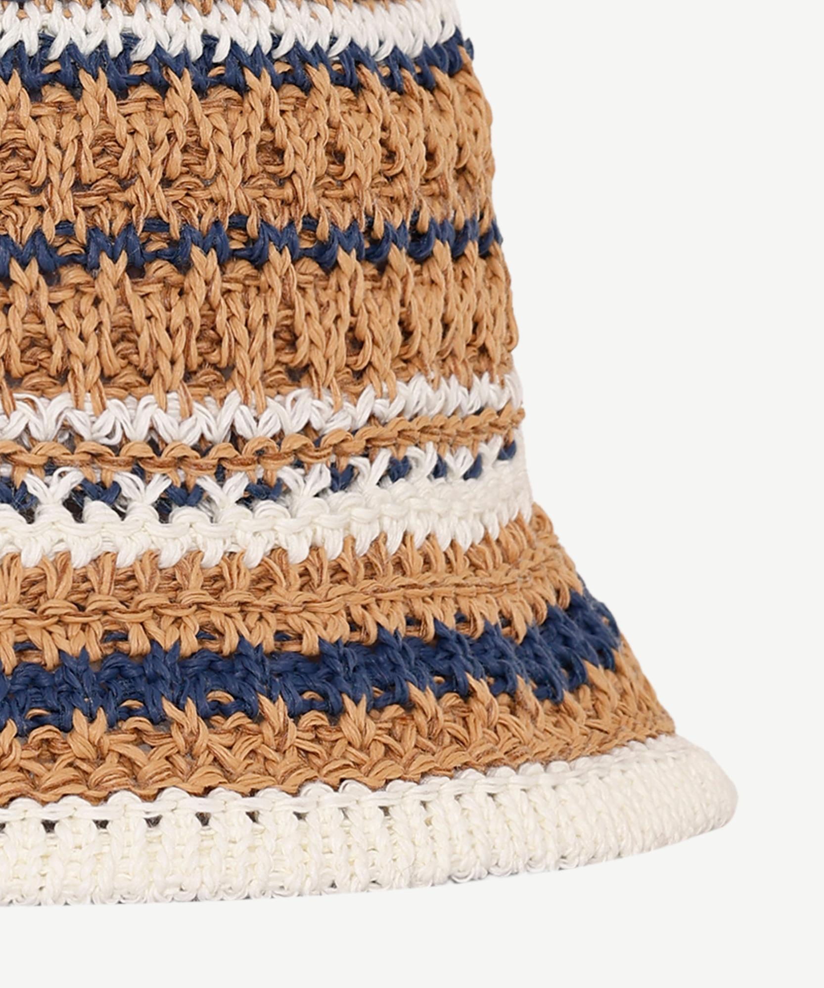 YARGICI Renkli Çizgili Kloşe Şapka