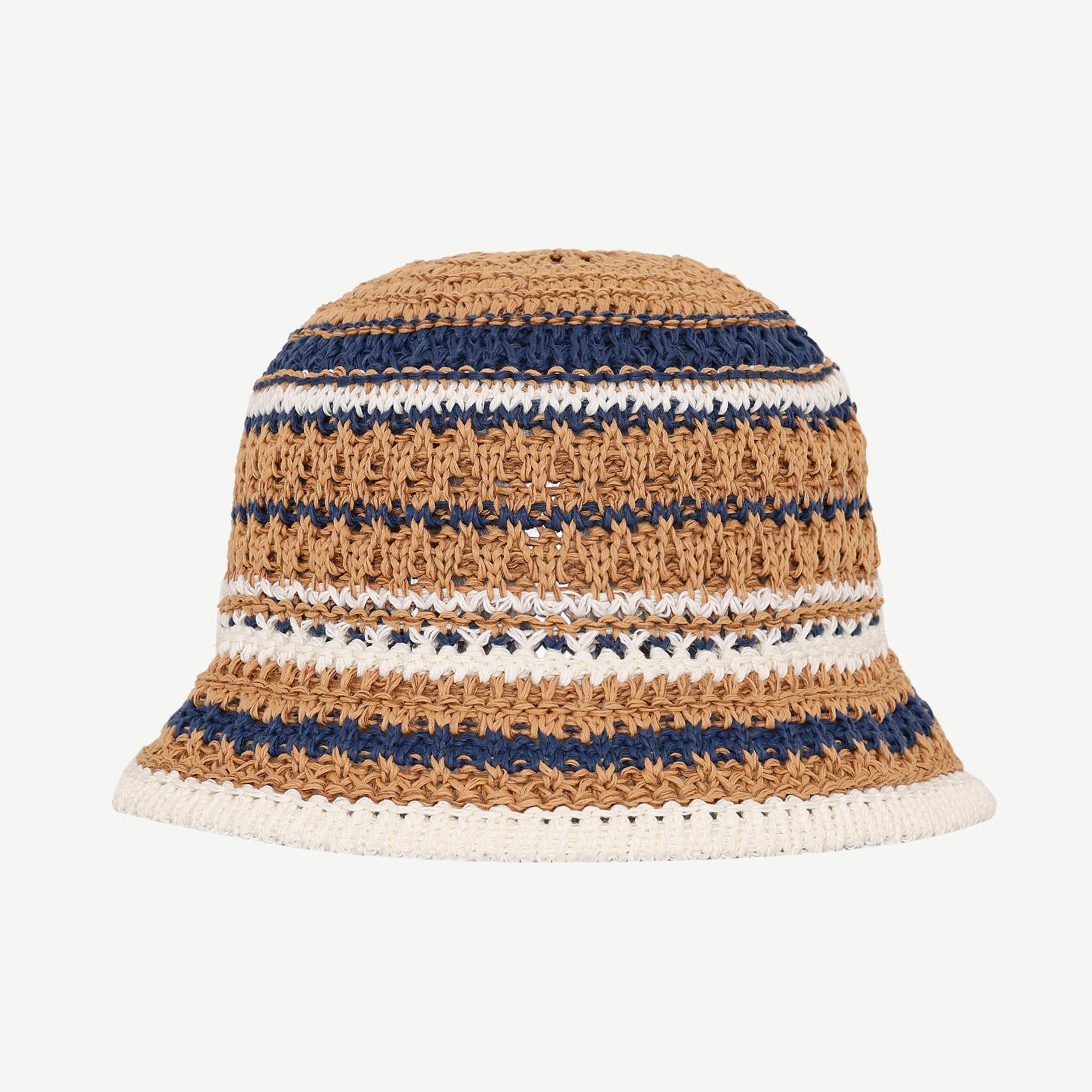 YARGICI Renkli Çizgili Kloşe Şapka