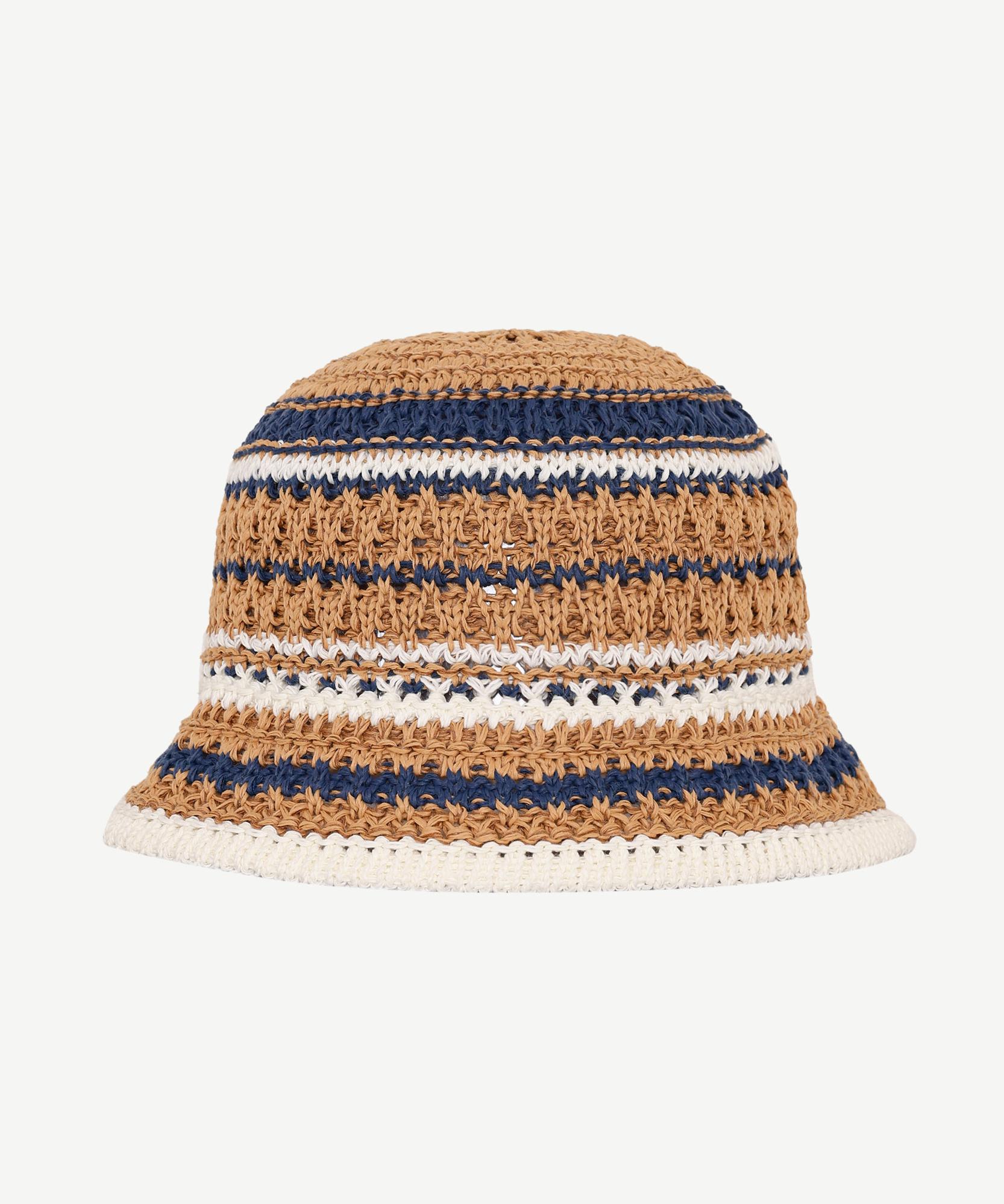 YARGICI Renkli Çizgili Kloşe Şapka