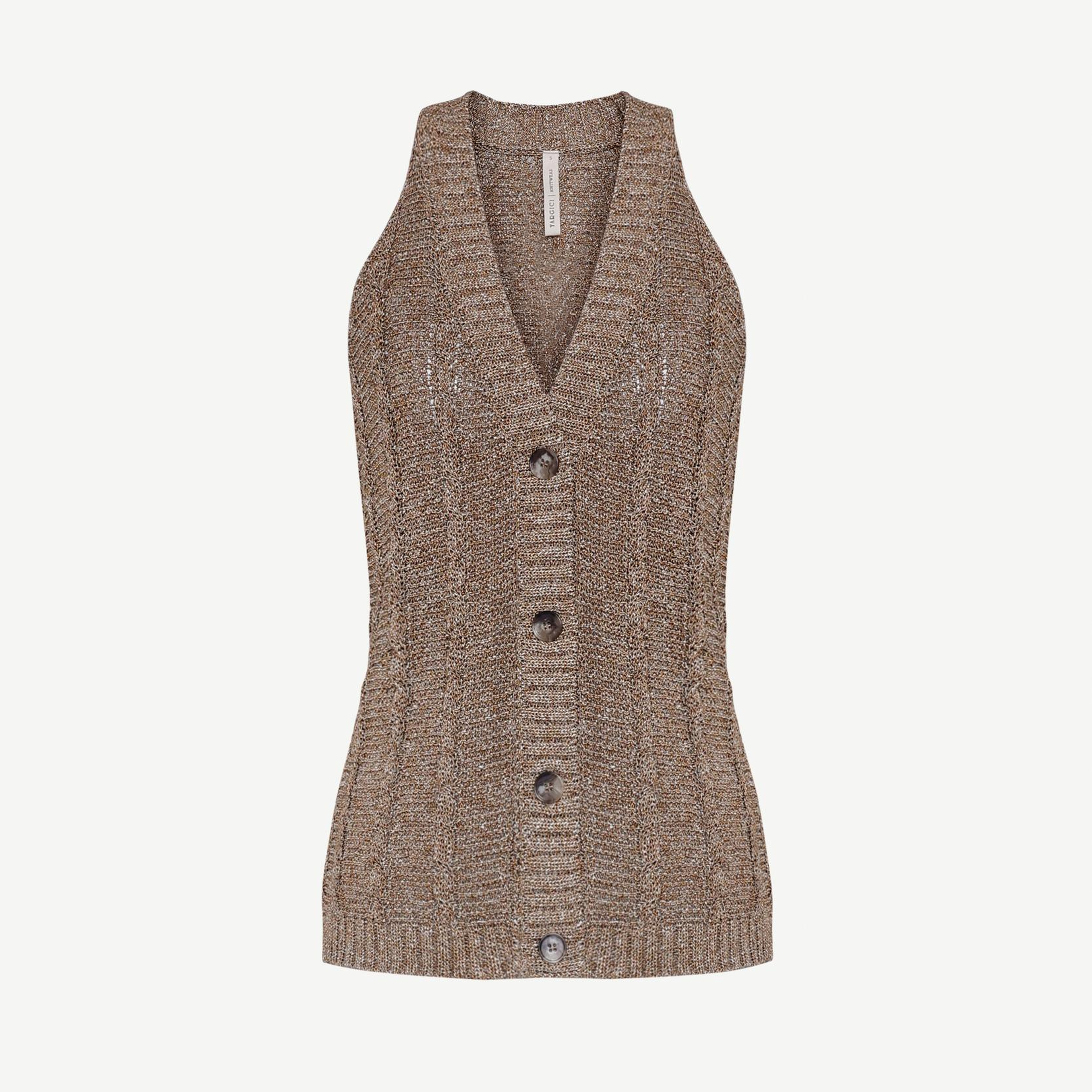 YARGICI Cropped V Yaka Kolsuz Kazak