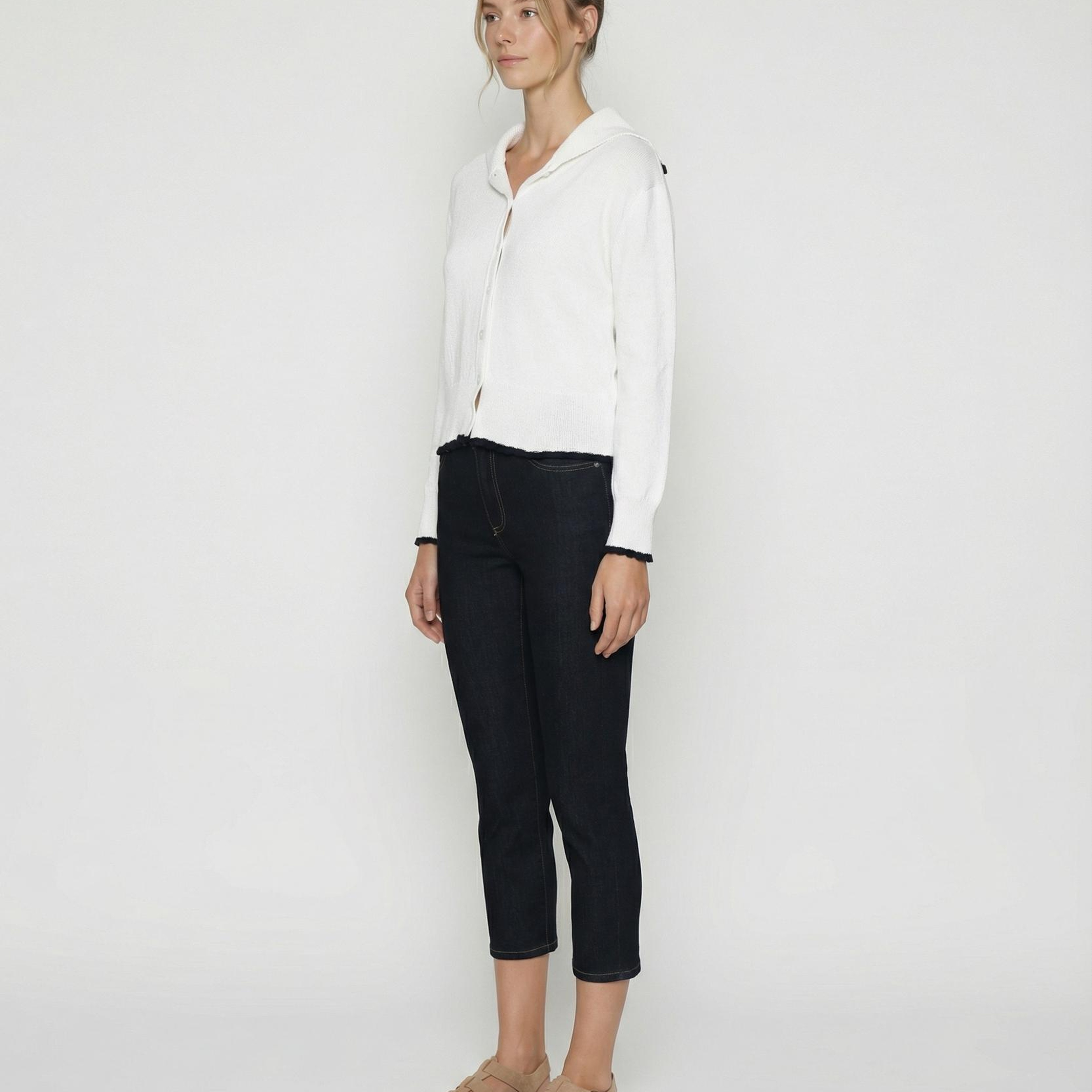 YARGICI Regular Denizci Yaka Uzun Kol Hırka